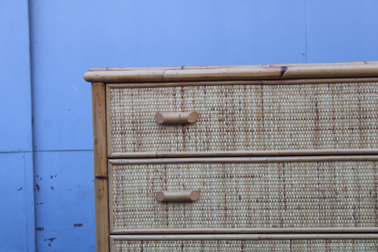 Italian Bamboo Chest Of Drawers With Drawers 1970 photo 1910.0
