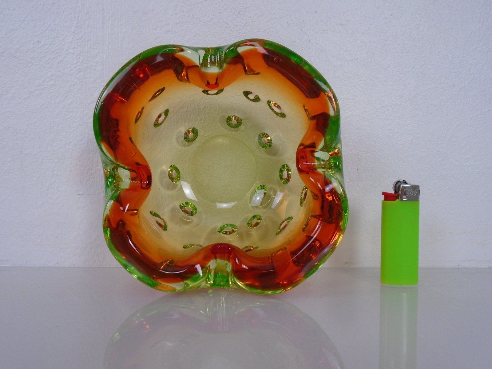 Sommerso Murano Glass Ashtray, Italy, 1960s photo vinterior