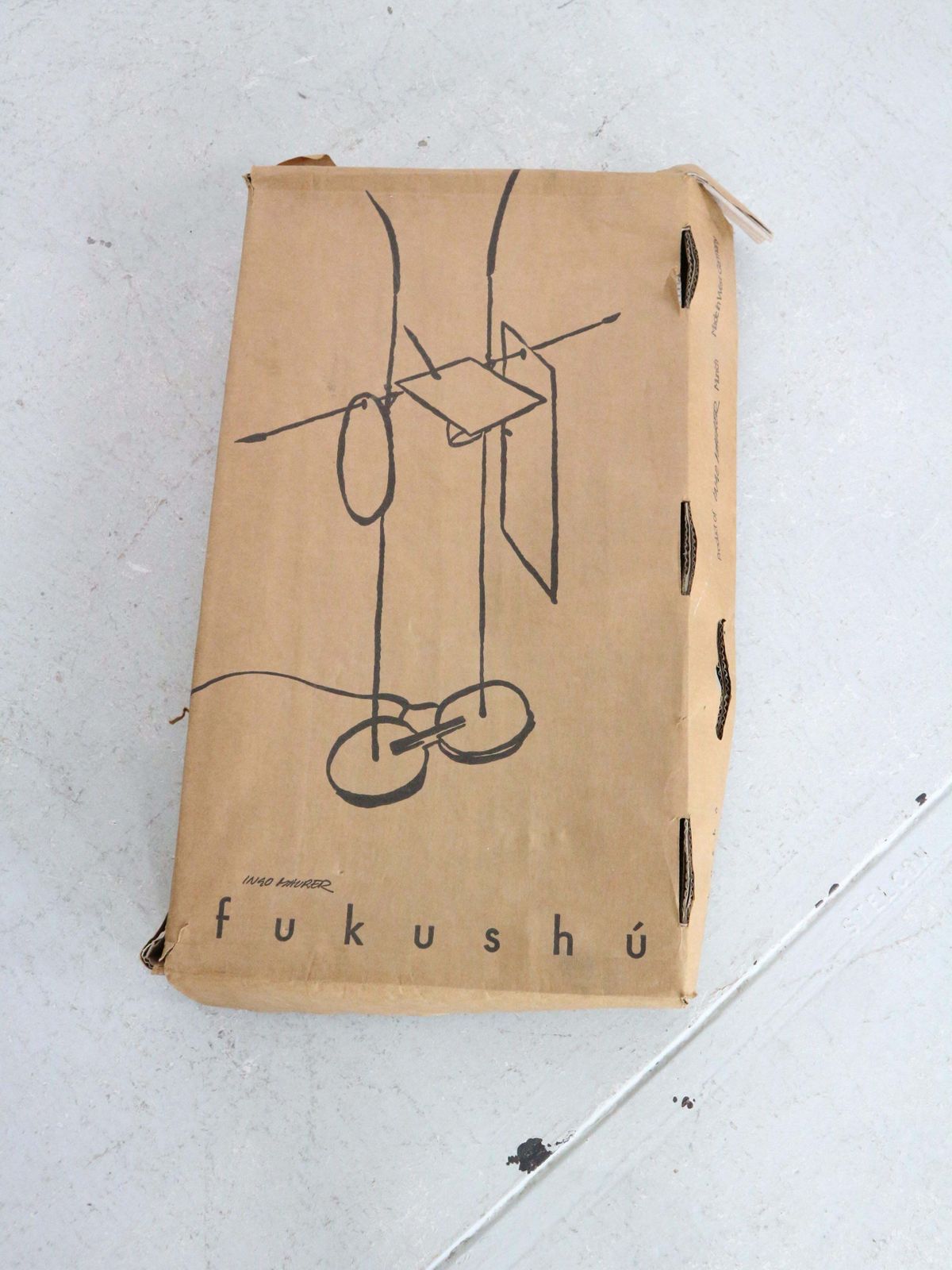 Ingo Maurer 'Fukushu' Table Lamp & Original Box, 1980 Germany photo furniture