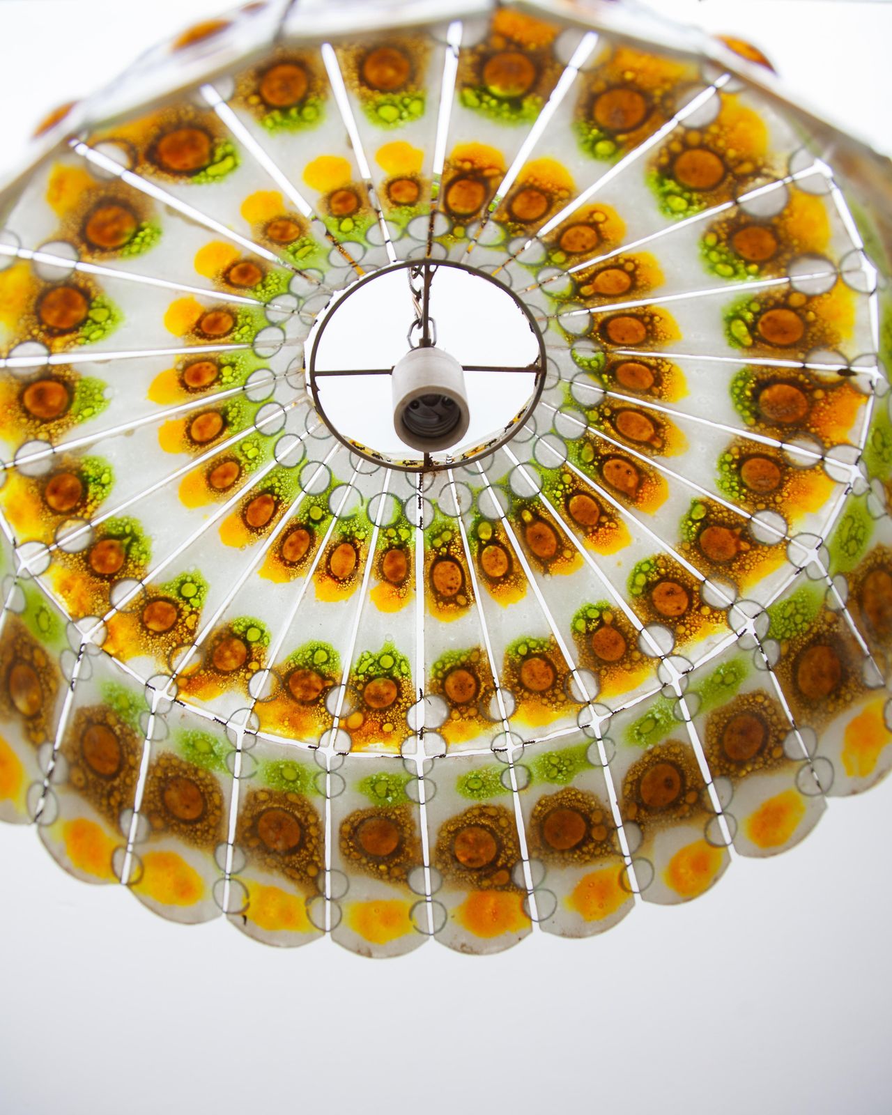 Art Glass Pendant Designed By Felipe Delfhinger, Feders, 1970s photo for sale