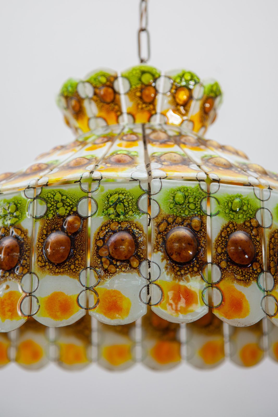 Art Glass Pendant Designed By Felipe Delfhinger, Feders, 1970s photo 2302.0