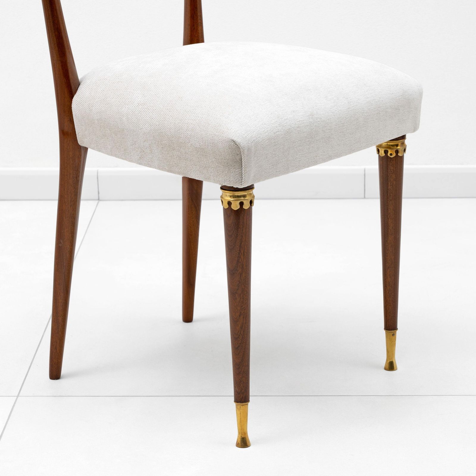 photo for sale Attributed To Paolo Buffa Mid Century Modern Dinning Chairs, 1950s, Set Of Four