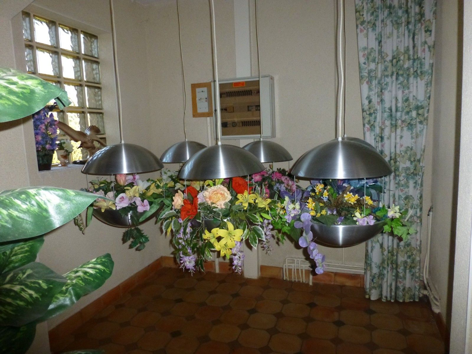 Vintage 1970s Verner Panton Style Pendant Chandelier 70s Space Age 1970s photo 8447.0
