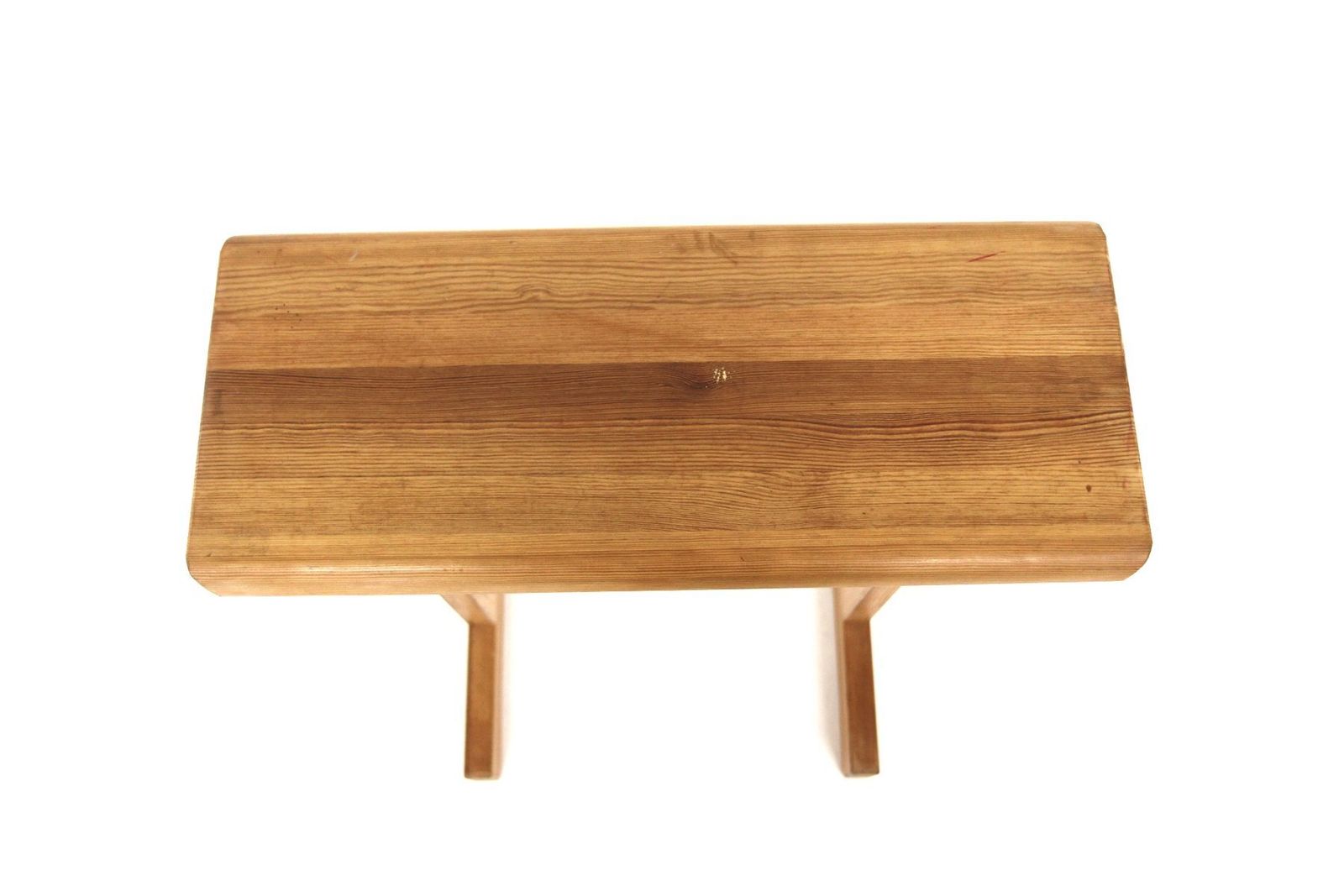 Scandinavian Pine Stool, Sweden, 1970s photo for sale