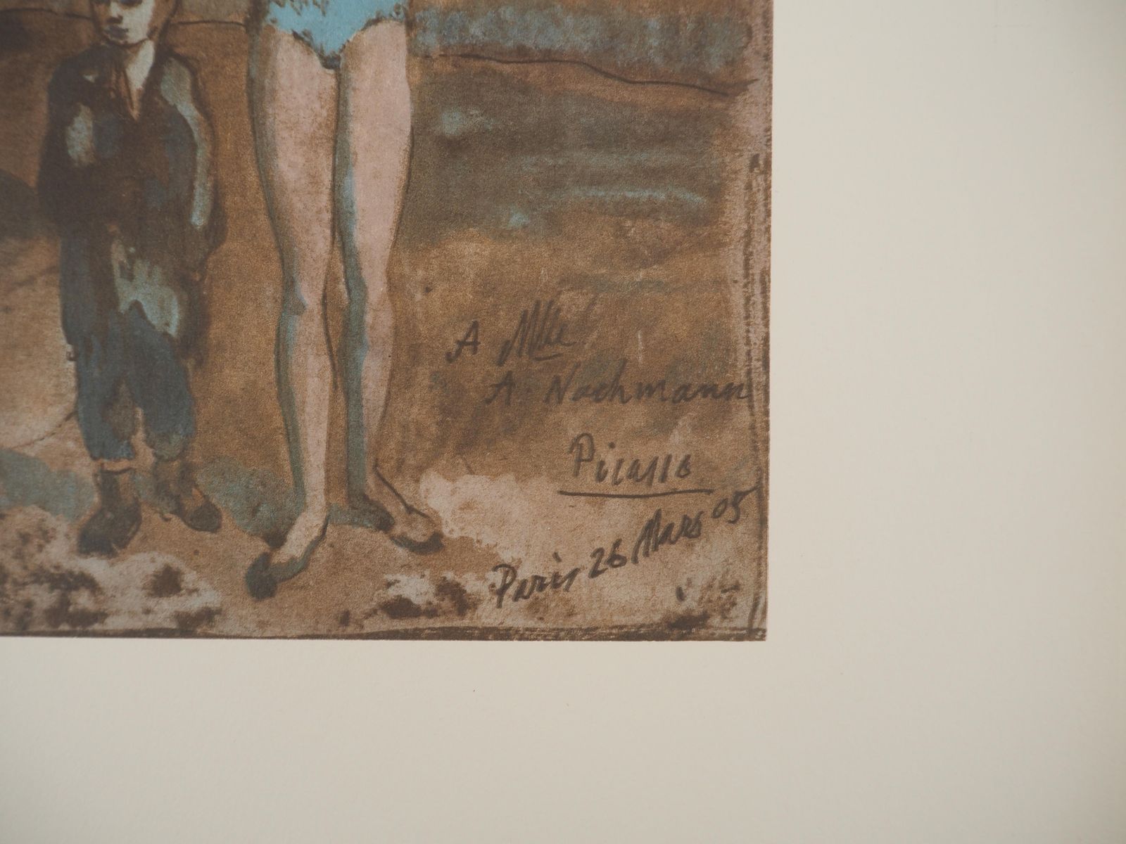 (After) Pablo Picassoharlequin In The Desert Landscape   Lithograph And Stencil, Signed1946 photo for sale