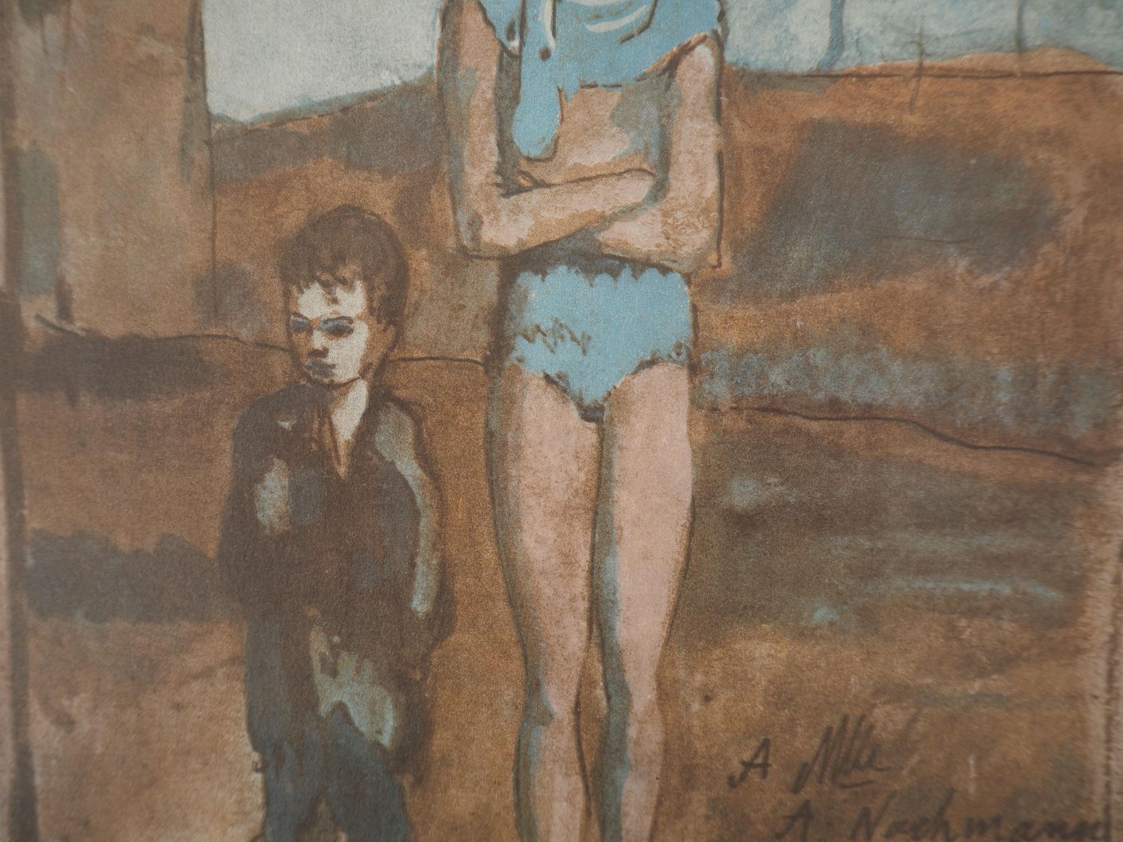 (After) Pablo Picassoharlequin In The Desert Landscape   Lithograph And Stencil, Signed1946 photo 884.0