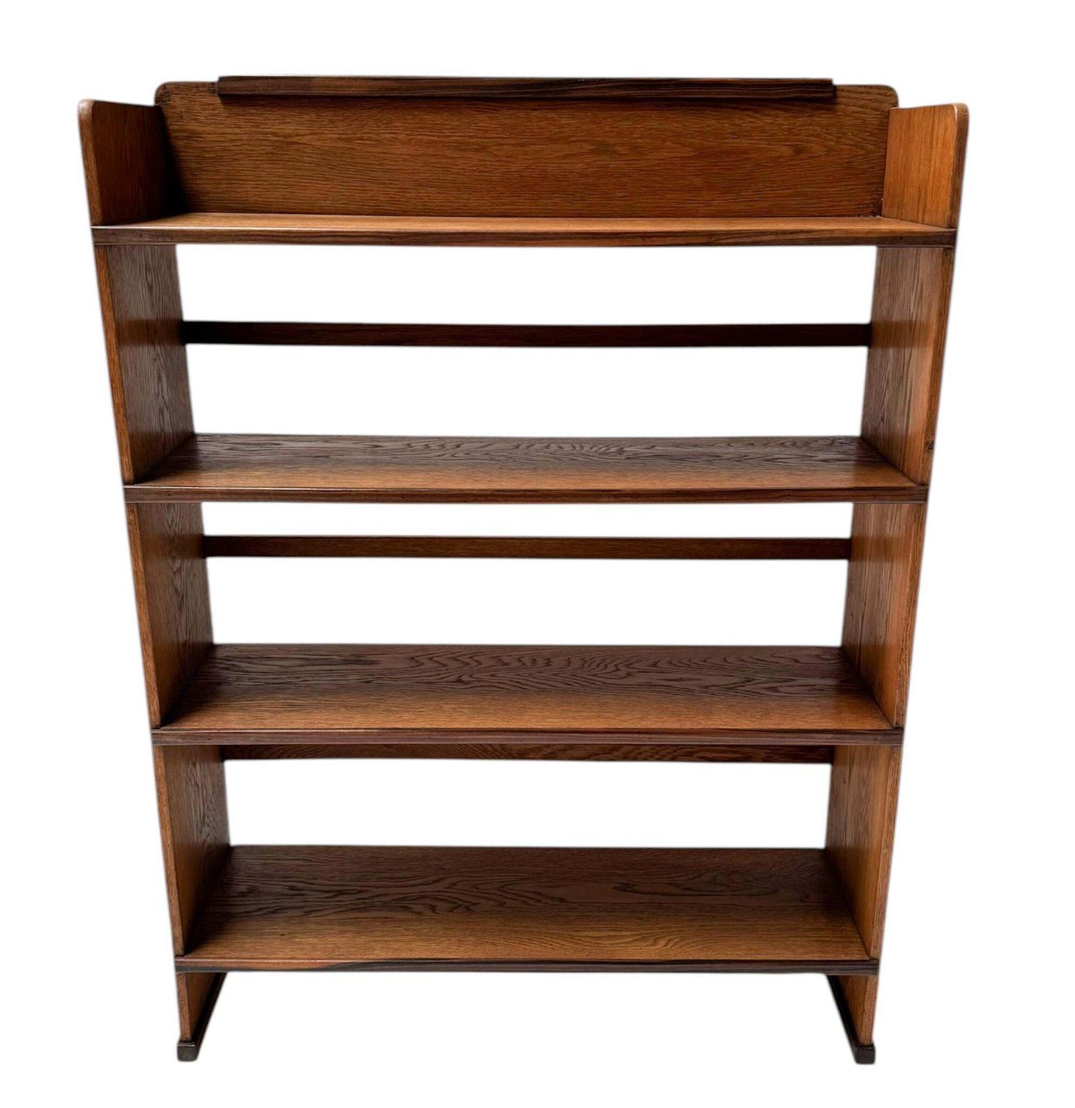 Art Deco Modernist Open Bookcase By P.E.L. Izeren For De Genneper Molen, 1920s photo for sale