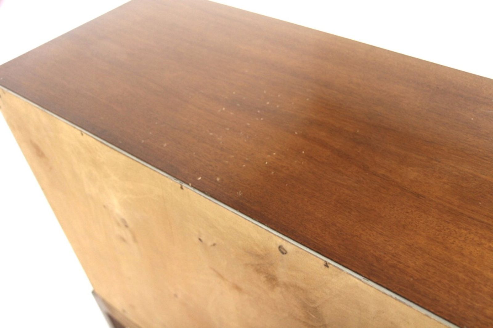 Scandinavian Wardrobe In Mahogany And Beech By Nordiska Kompaniet, 1950s photo vinterior