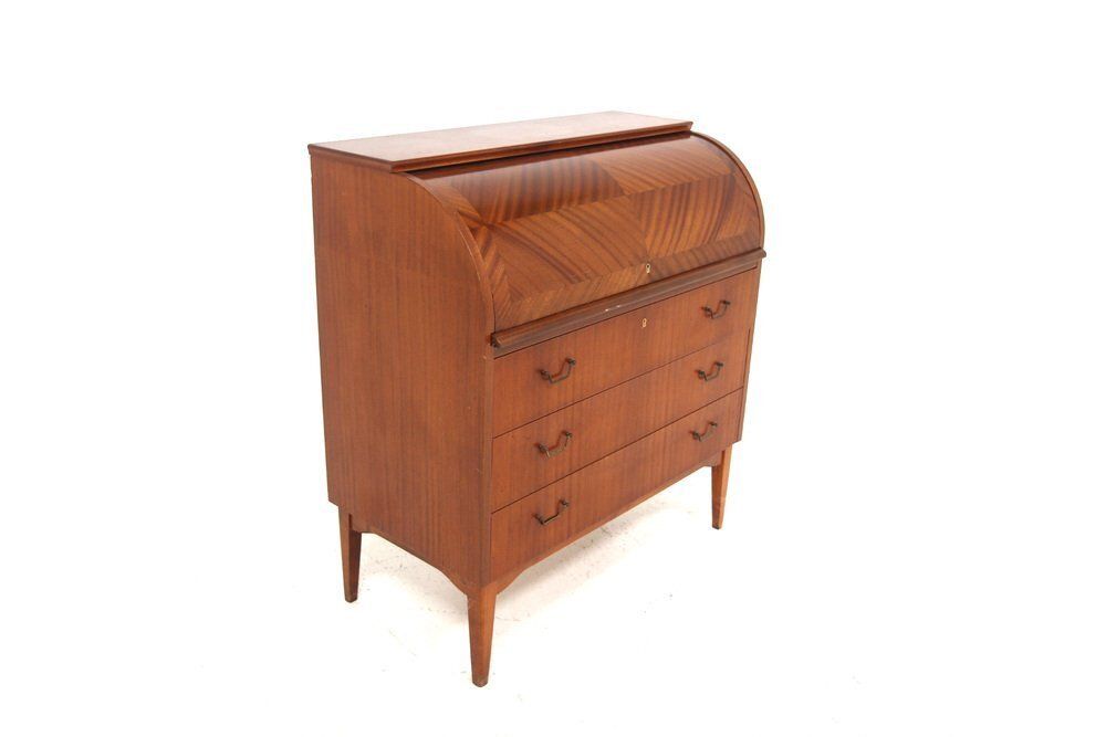 Scandinavian Mahogany Secretary Desk, 1950 photo furniture