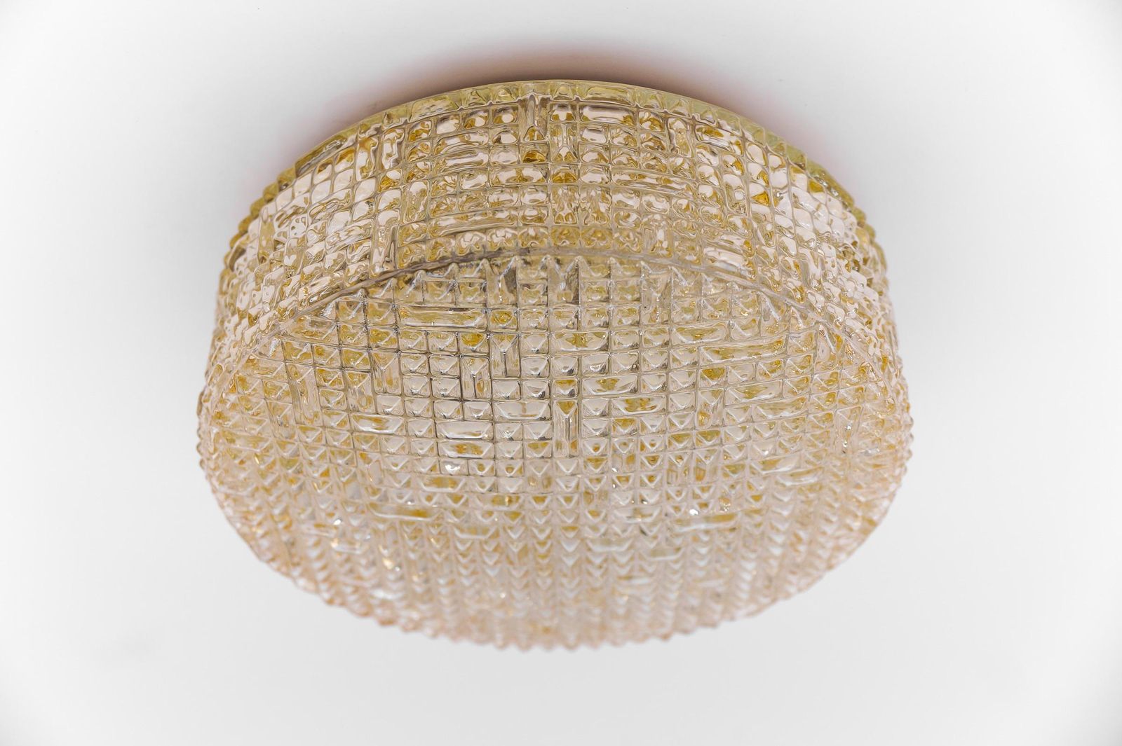Lovely Amber Bubble Glass Flush Mount Lamp By Helena Tynell For Limburg Boom photo furniture