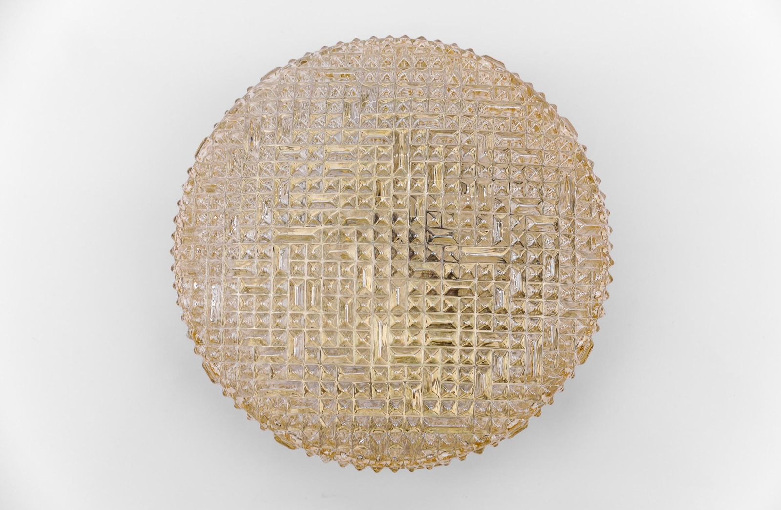 Lovely Amber Bubble Glass Flush Mount Lamp By Helena Tynell For Limburg Boom photo Lighting