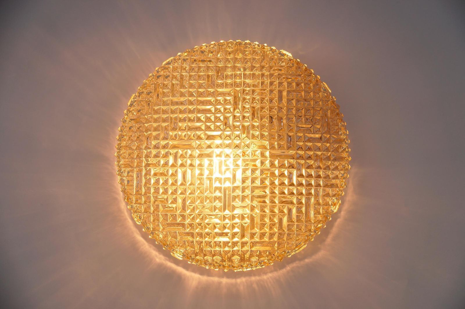Lovely Amber Bubble Glass Flush Mount Lamp By Helena Tynell For Limburg Boom photo 663.0