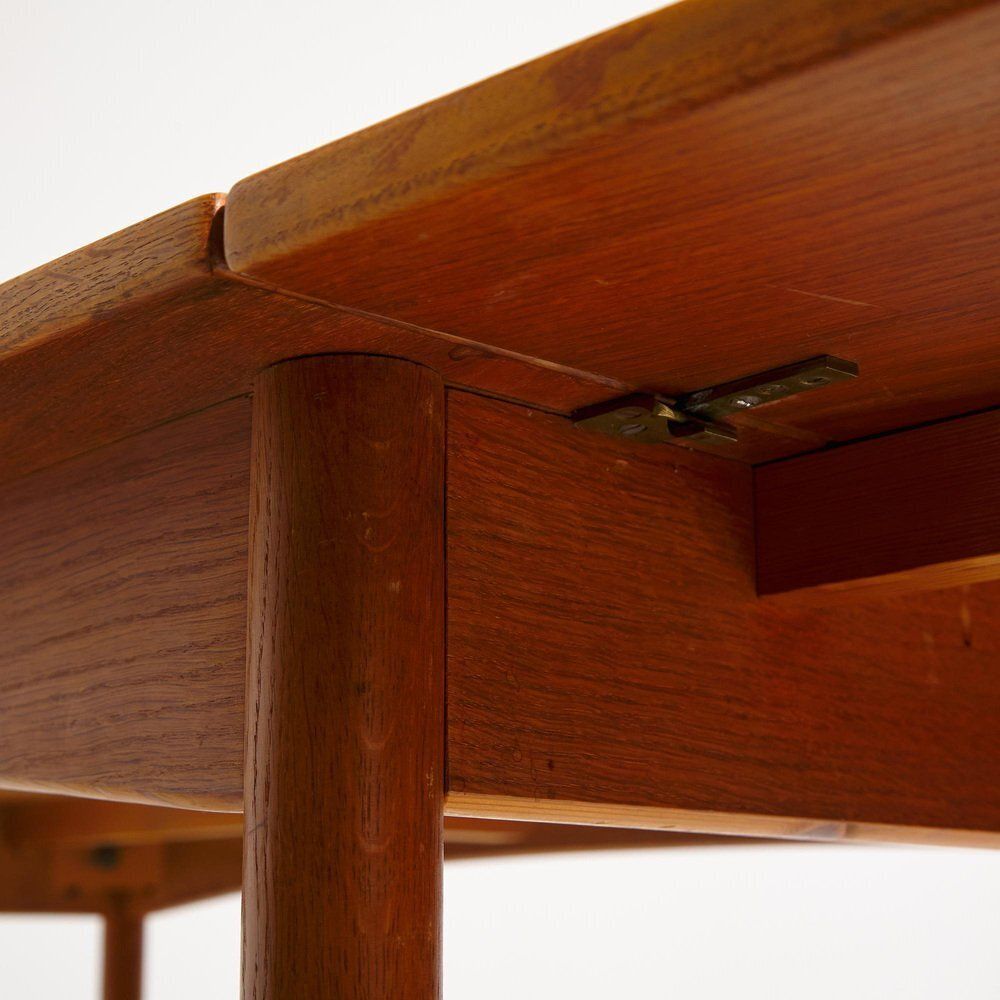 photo furniture Teak & Oak Dining Table By Poul M. Volther For Fdb, 1960s