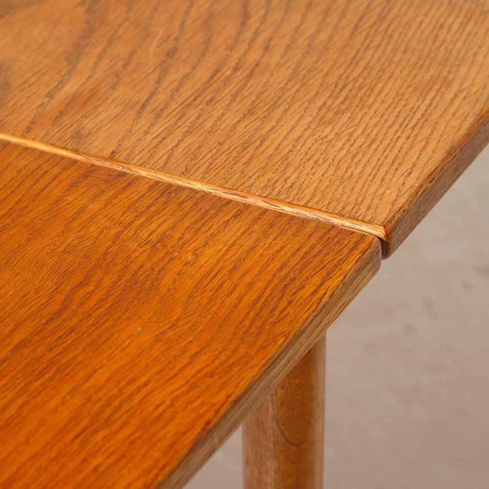 photo vinterior Teak & Oak Dining Table By Poul M. Volther For Fdb, 1960s