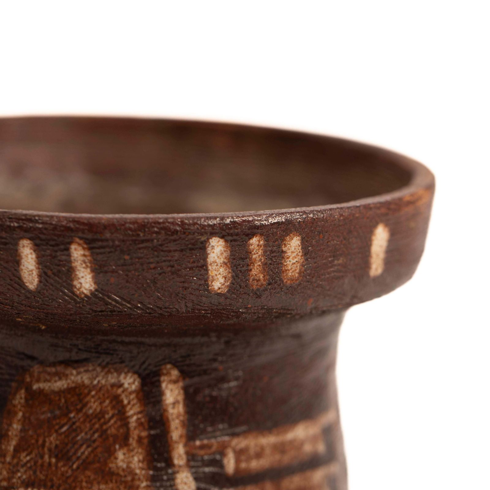 photo for sale Italian Mid Century Ceramic Vase In Etruscan Style In By Mariano Pieroni 1950s