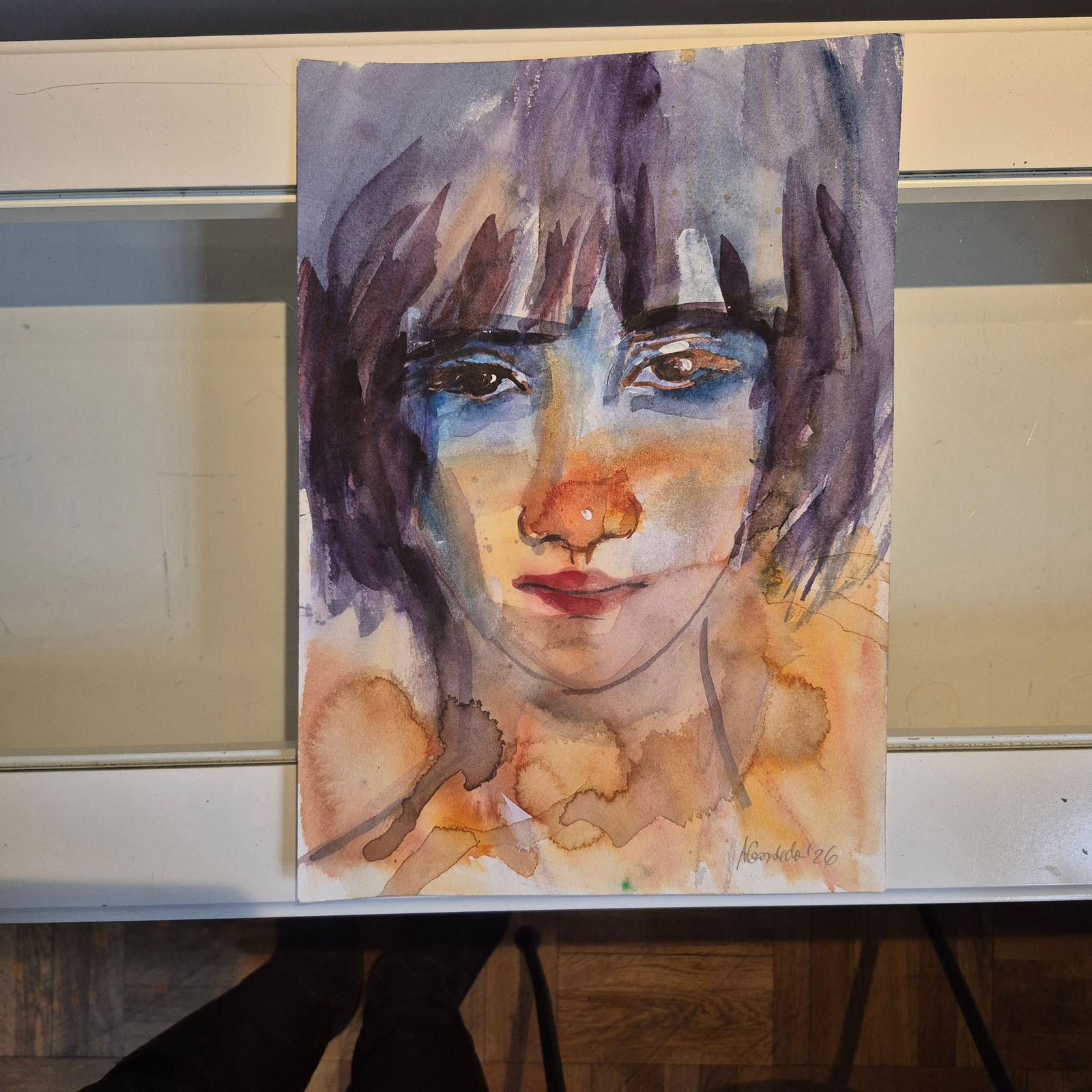 Anna Masiul Gozdeckaimprovisations, Contemporary Painting, Acrylic On Paper, Polish Artist2026 photo vinterior