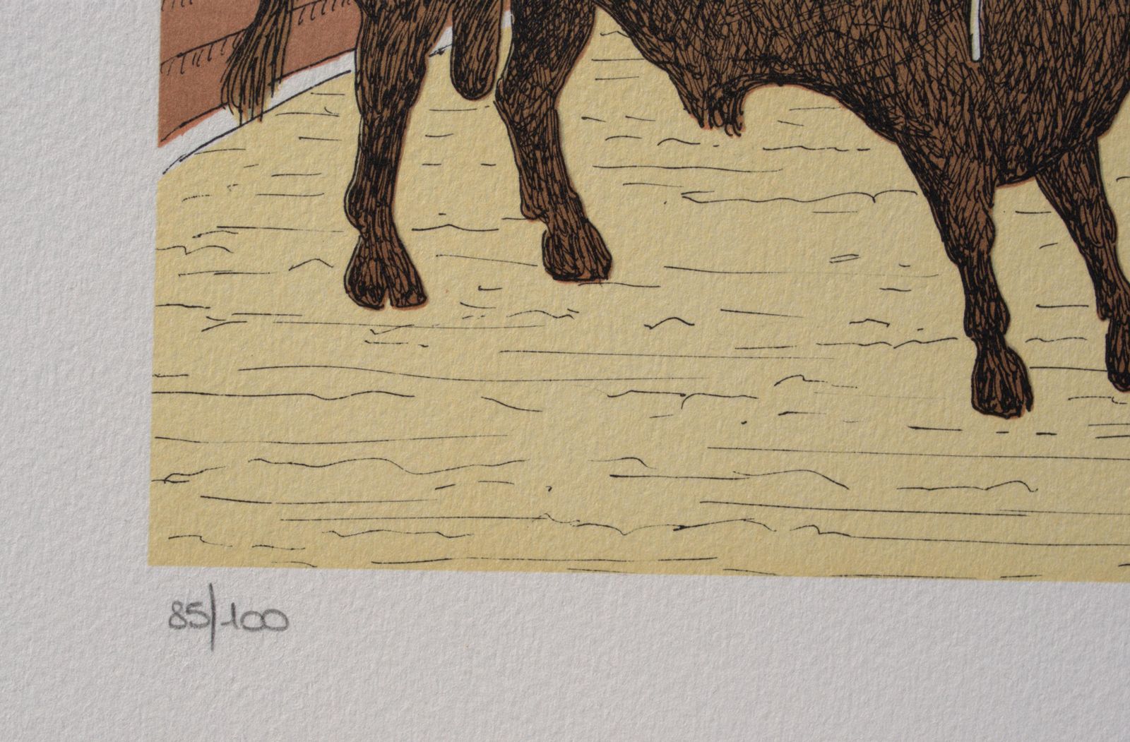 Vincent Haddelseyhorse : Bullfighting In Camargue   Original Lithograph, Handsigned & Ltd /1001974 photo 133.0