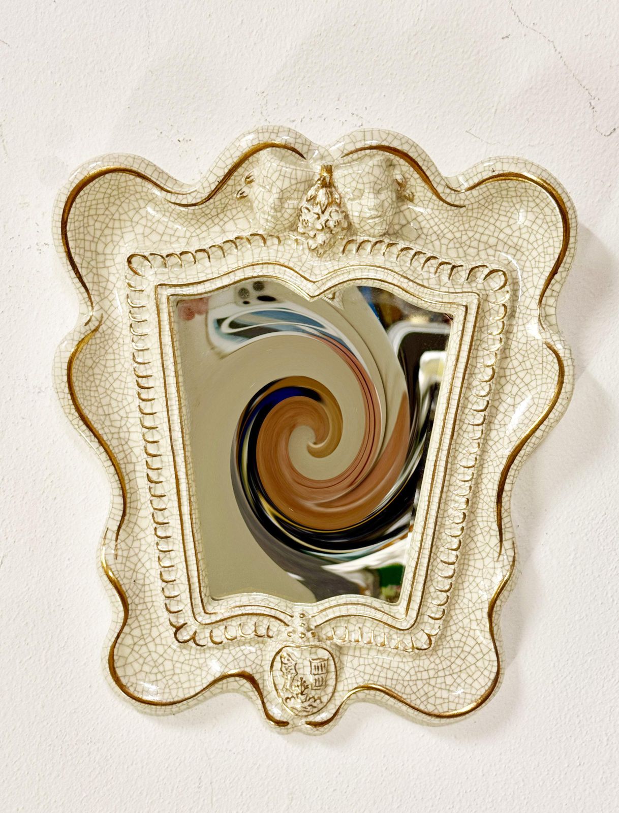 Rare Art Deco "Theater" Mirror By Gmundner Keramik photo furniture