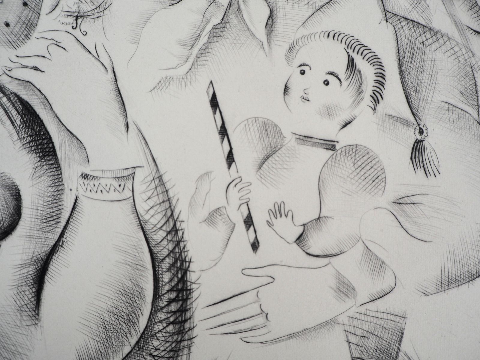 Mily Possozportugal : The Market   Original Handsigned Etching photo vintage