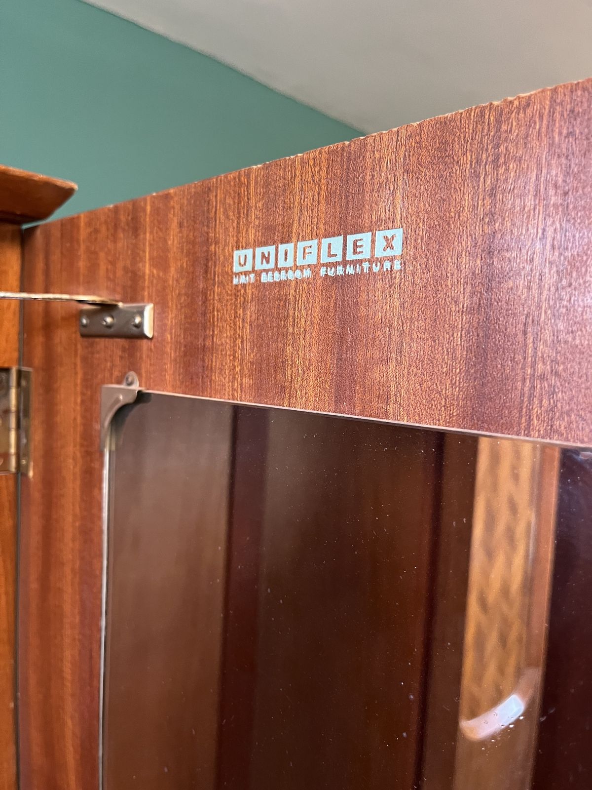 Furniture Uniflex Unit Bedroom Furniture: Set Of Two Mid Century Hardwood Wardrobes photo