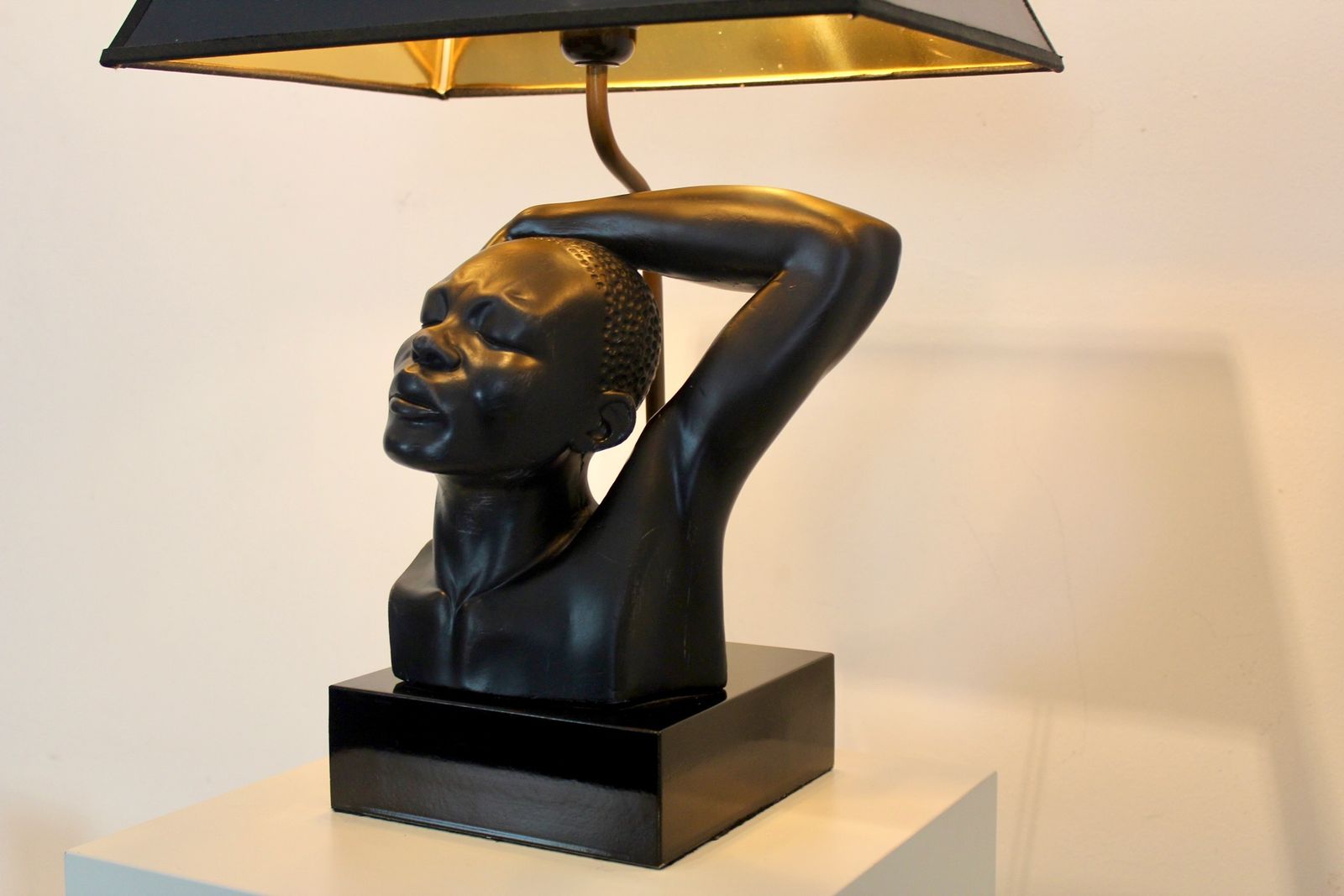 Lighting Sculptural Art Deco–Style Table Lamp By Deknudt, Belgium photo