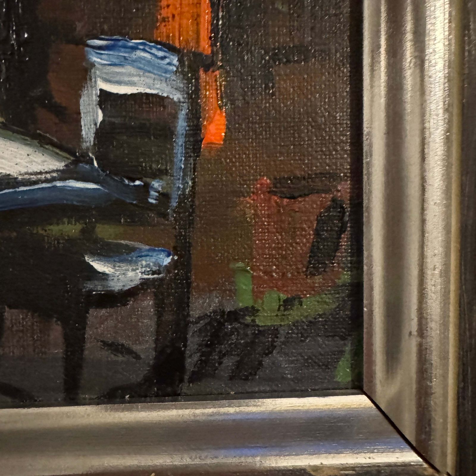 When The Room Breathes. Vintage Swedish Oil Painting. photo for sale