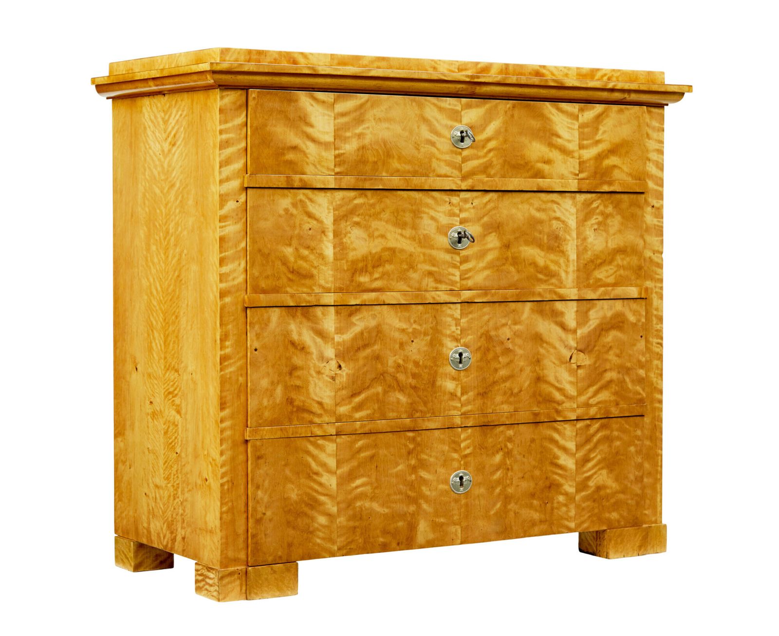 19th Century Swedish Biedermeier Secretaire Chest Of Drawers