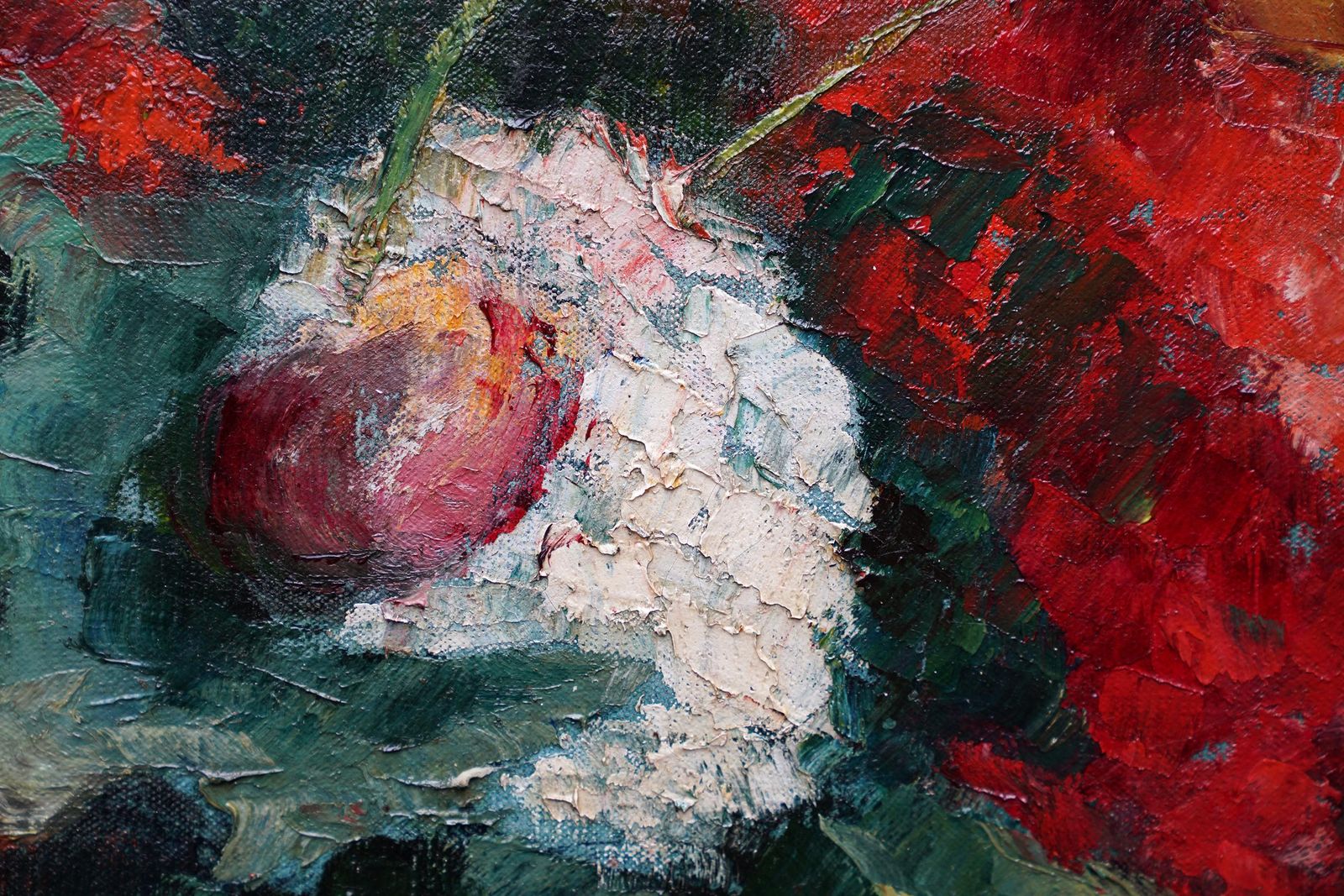 Nadia Benois Still Life Of Flowers In Jug   Post Impressionist 1940's Art Floral Oil Painting 1946 photo vinterior