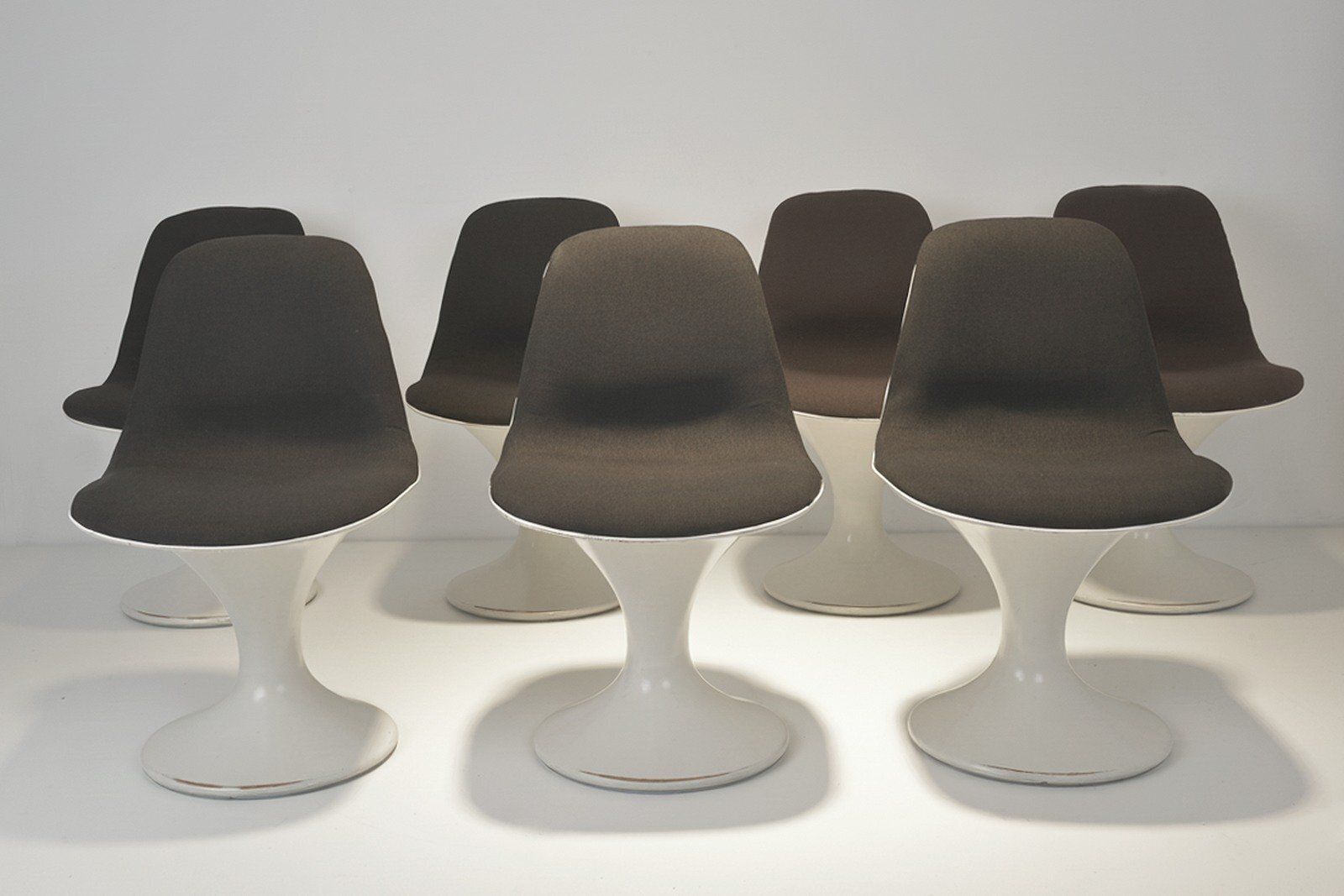 Swivel Orbit Chairs By Markus Farner And Walter Grunder For Vitra, 1965, Set Of 7 photo for sale