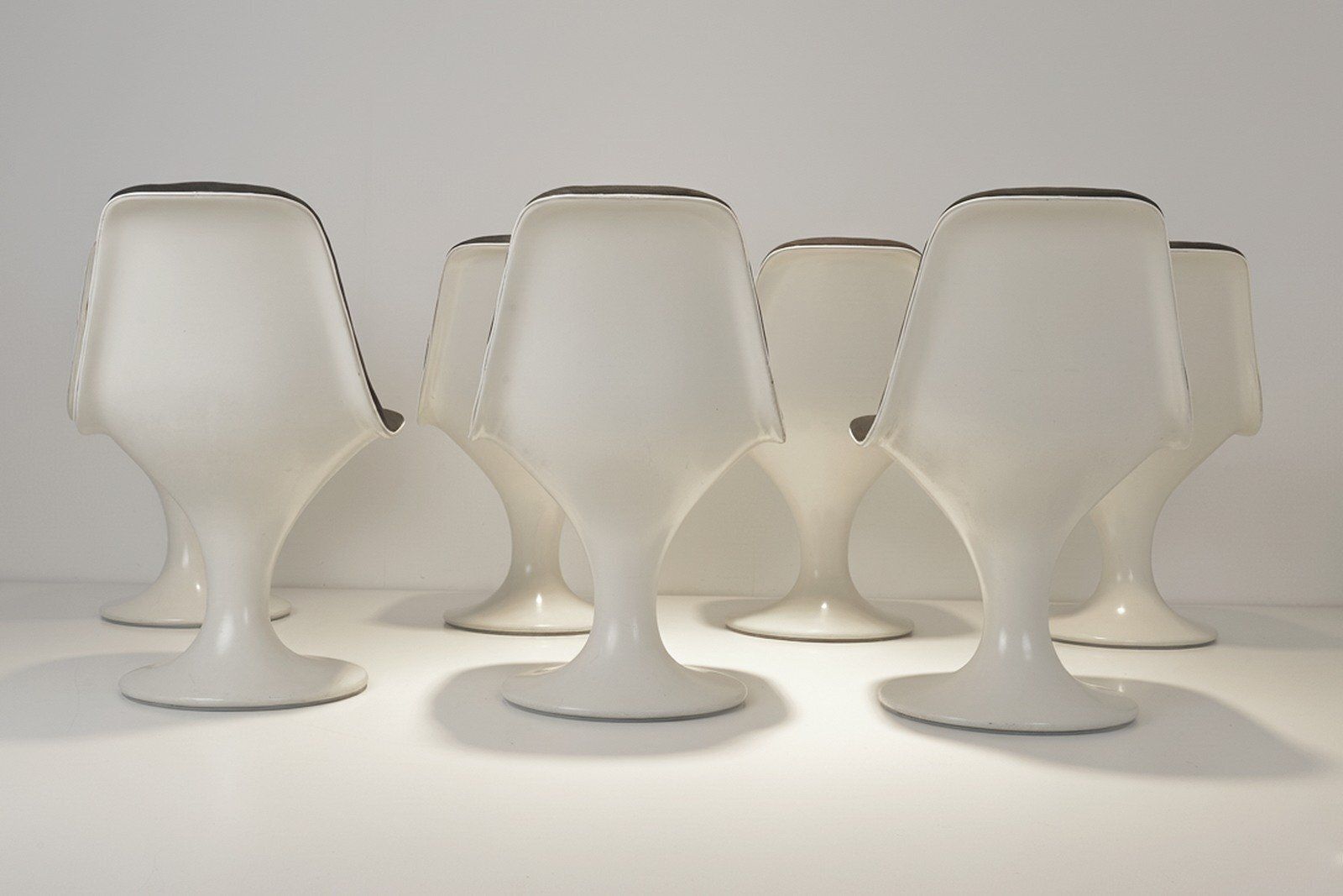 Swivel Orbit Chairs By Markus Farner And Walter Grunder For Vitra, 1965, Set Of 7 photo buy
