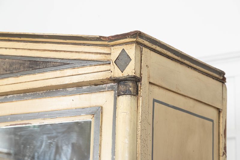 5118.0 19thc French Empire Painted Oak Armoire photo
