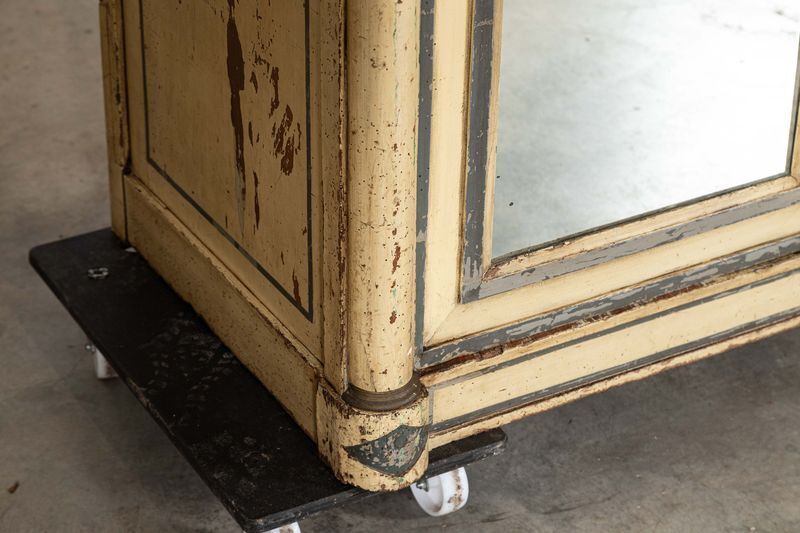 photo vinterior 19thc French Empire Painted Oak Armoire