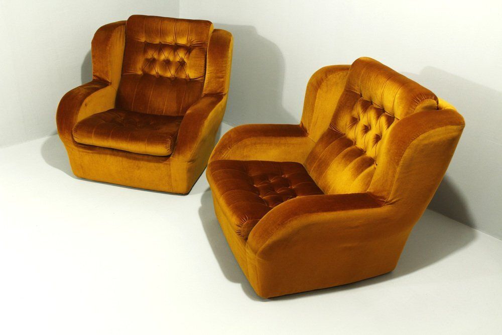 Vintage Armchairs From Jitona, 1980s, Set Of 2 photo for sale