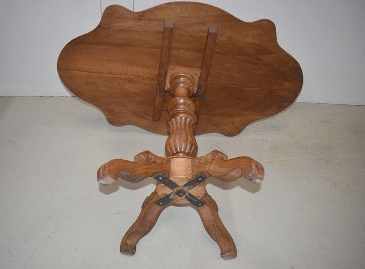 Pedestal "Violin" Walnut 19th Century photo buy