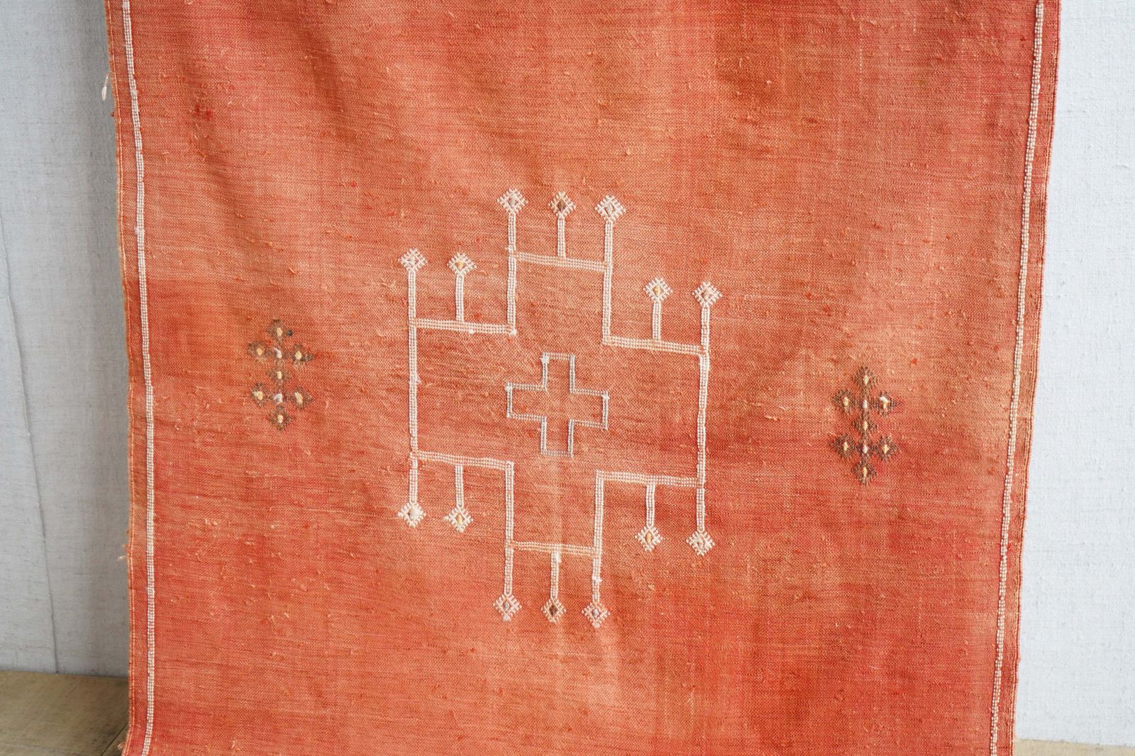 Moroccan Cactus Silk Rug, Mid 20th Century photo for sale