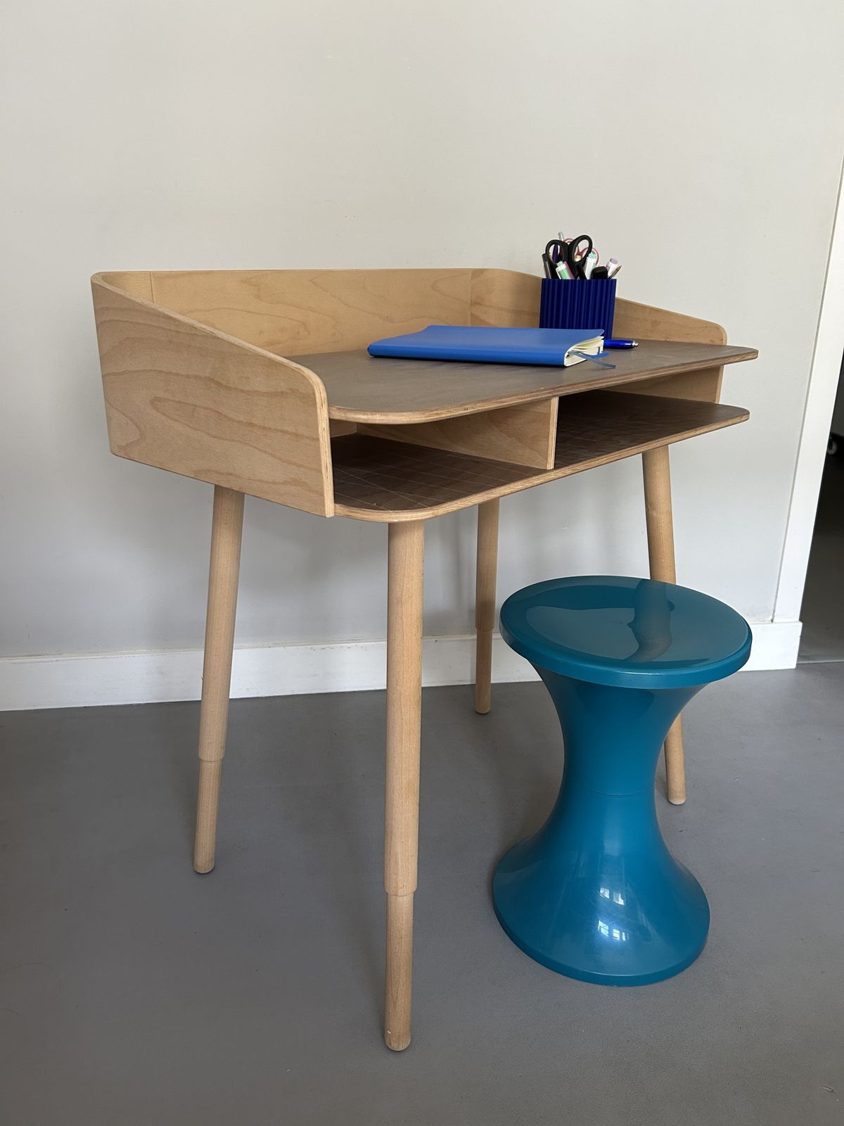 Furniture Eva Craenhals Folded Plywood And Beech Tonton Desk photo