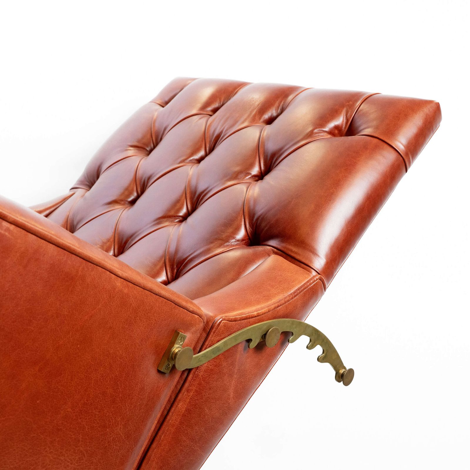 French 19th Century Leather Reclining Armchair photo furniture