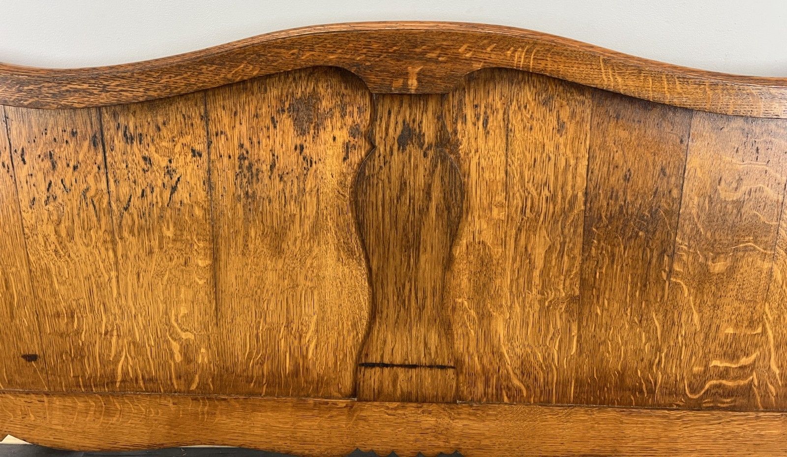 Footboard Vintage French Style Oak Double Bed Carved Footboard Lot 4732 photo buy