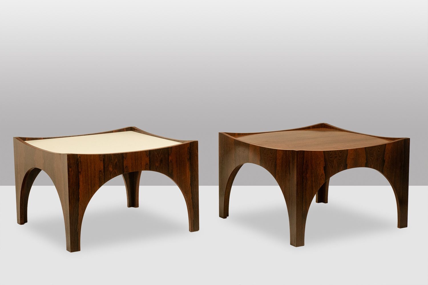 Pair Of Rosewood Side Tables Or Coffee Tables. 1970s photo furniture