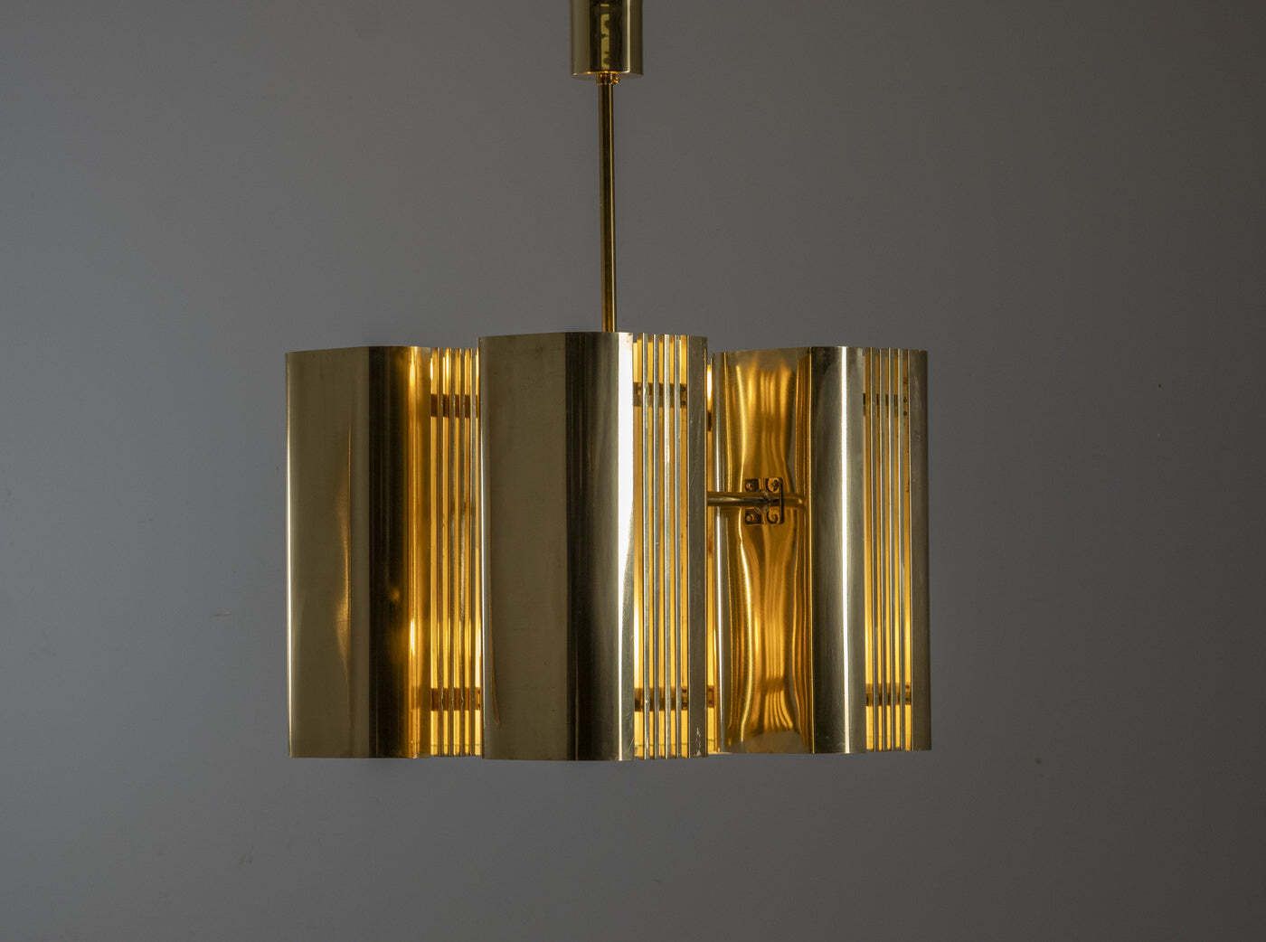 Brutalistische Hanglamp, Jaren 1970, Modernistisch photo vintage
