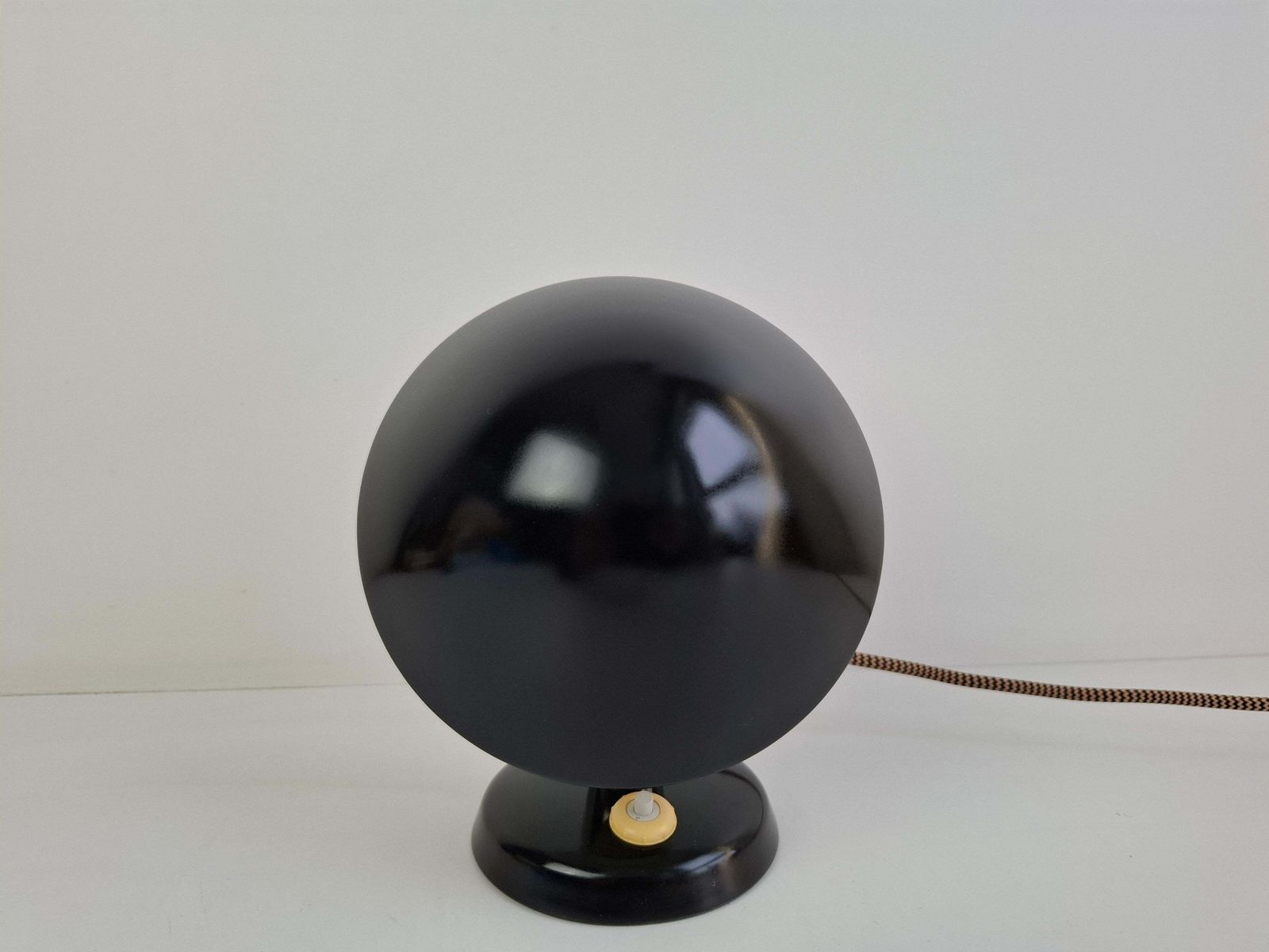Bauhaus Mushroom Table Lamp With Adjustable Shade, Czechoslovakia, 1930s photo vintage
