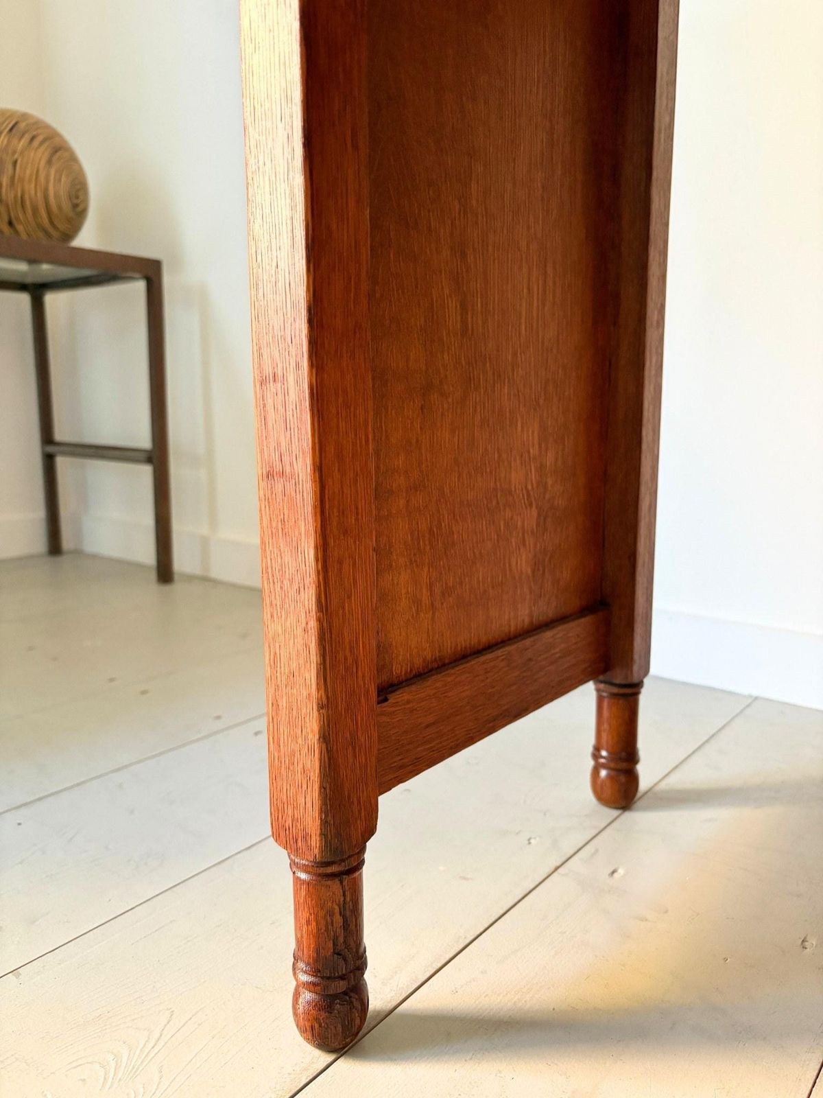 2750.0 Art Deco Oak Desk By Heals Of London, 1930s photo