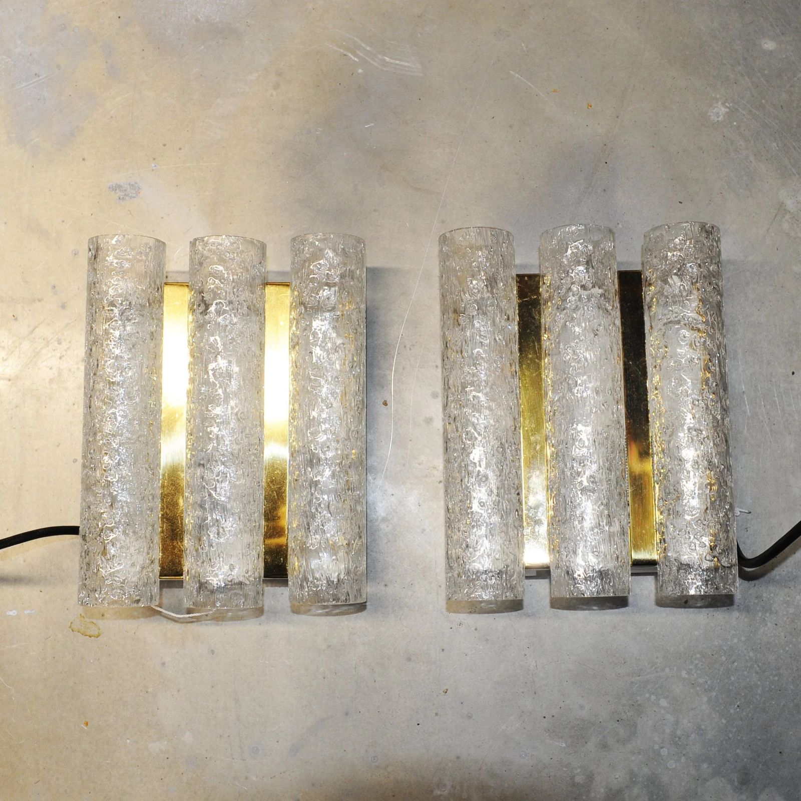 photo for sale A Pair Of Wall Lamps By Doria Lichtwerken, Austria, 1960s