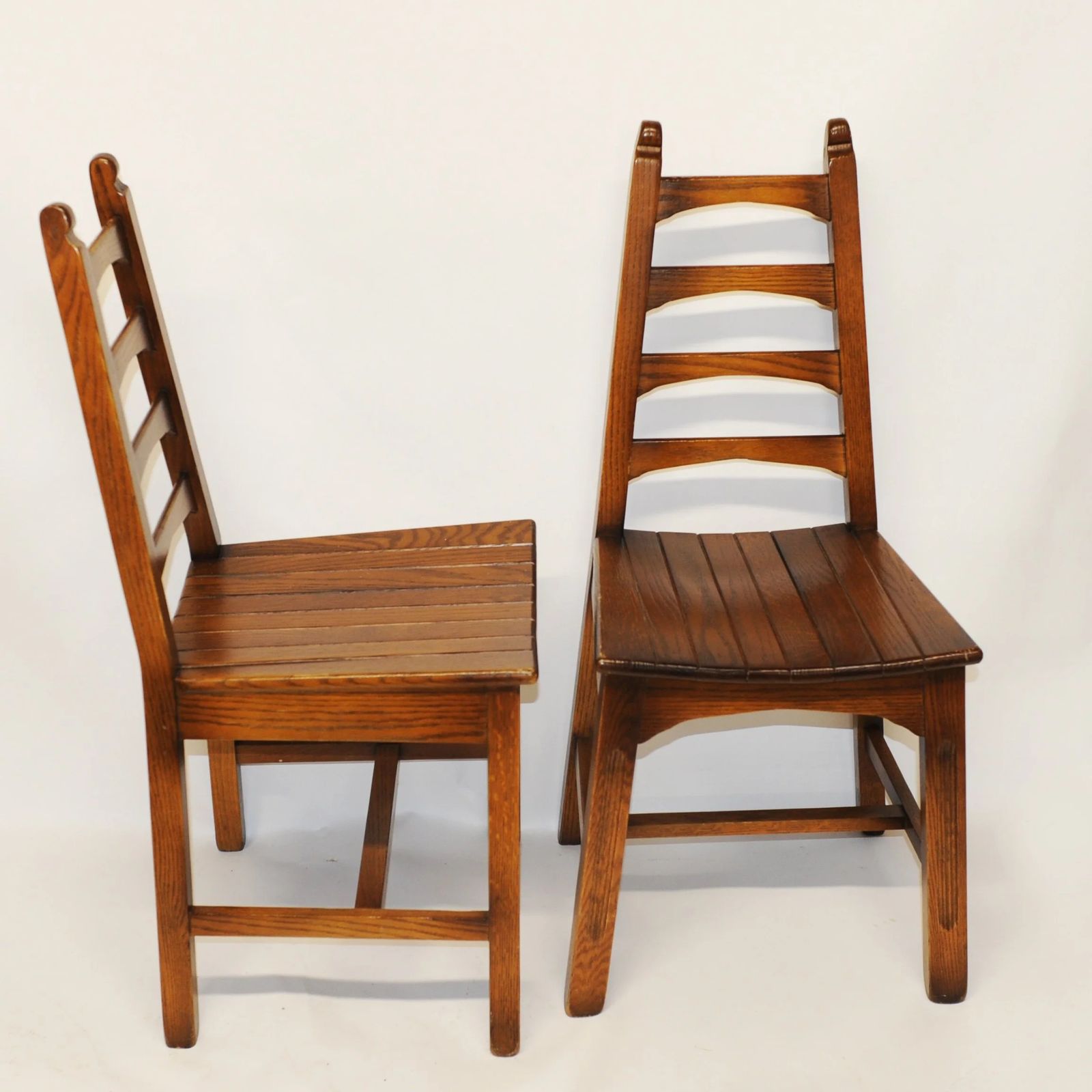 Vintage Arts And Crafts Style Dining Chairs By Webber, 1950s, Set Of 4 photo Furniture