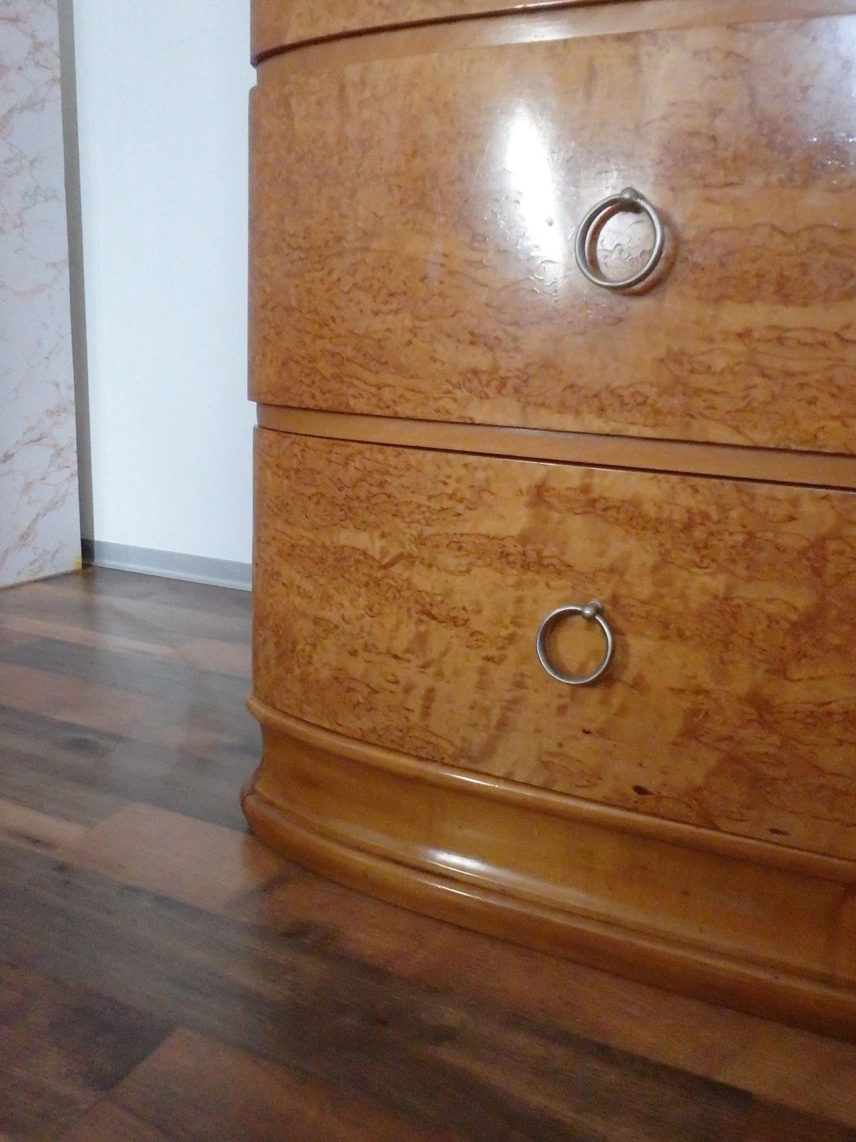 photo furniture Beautiful Chest Of Drawers With Upper Cabinet And Mirror