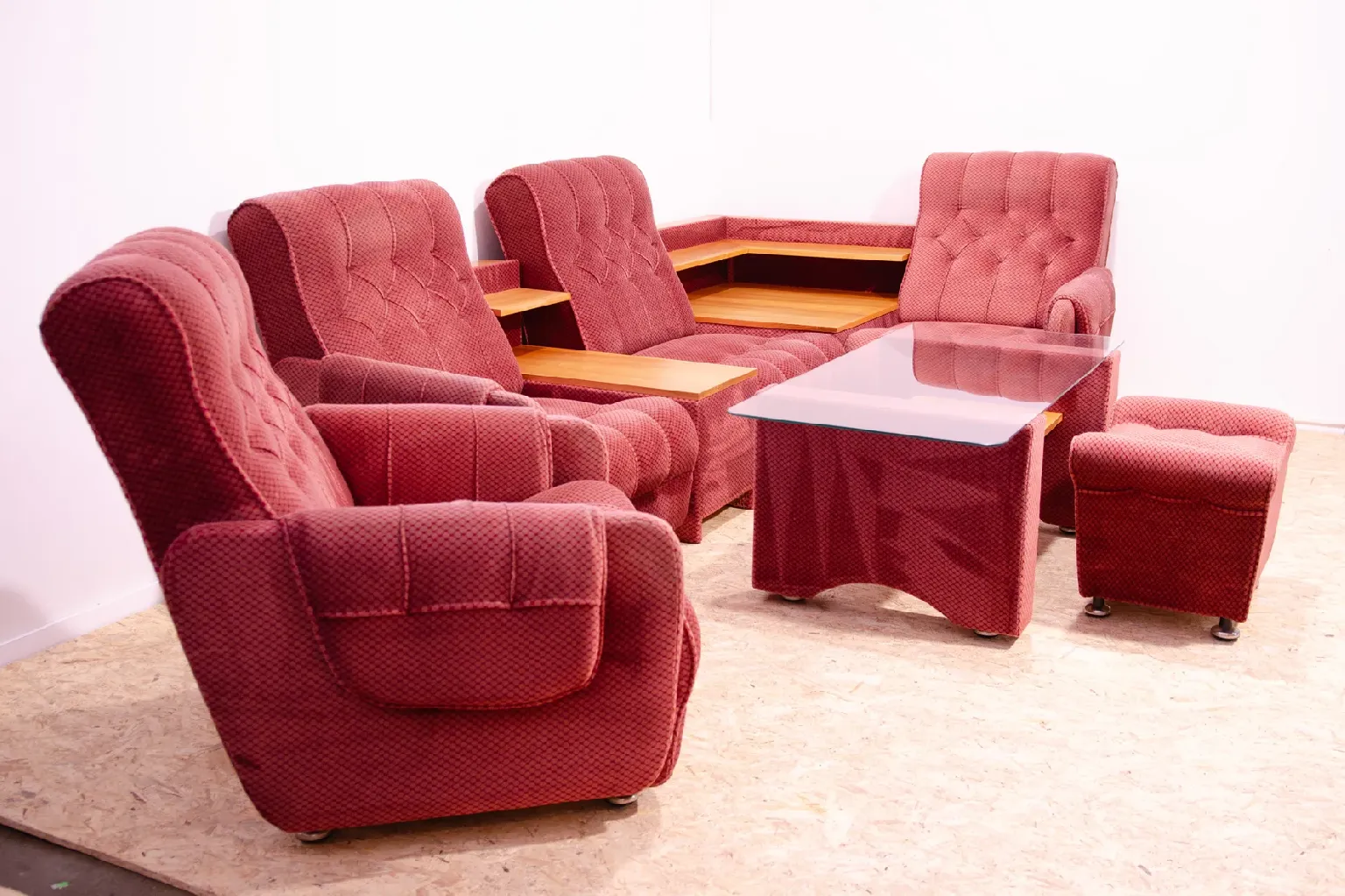 Eastern Bloc Vintage Living Room Set, 1980s, Czechoslovakia photo for sale