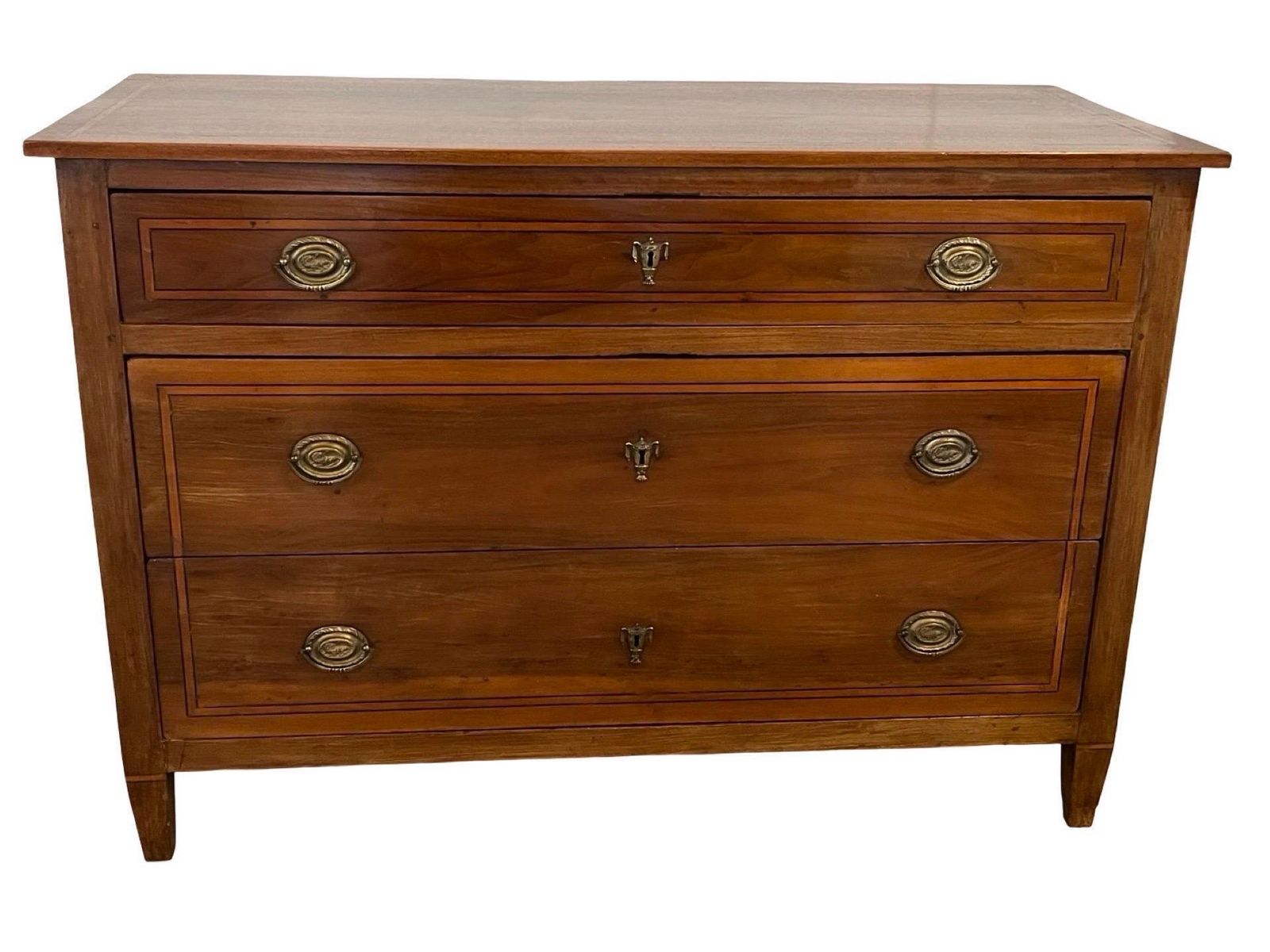 18th Century Italian Walnut Neoclassical, Louis XVI Commode / Chest Of Drawers photo furniture