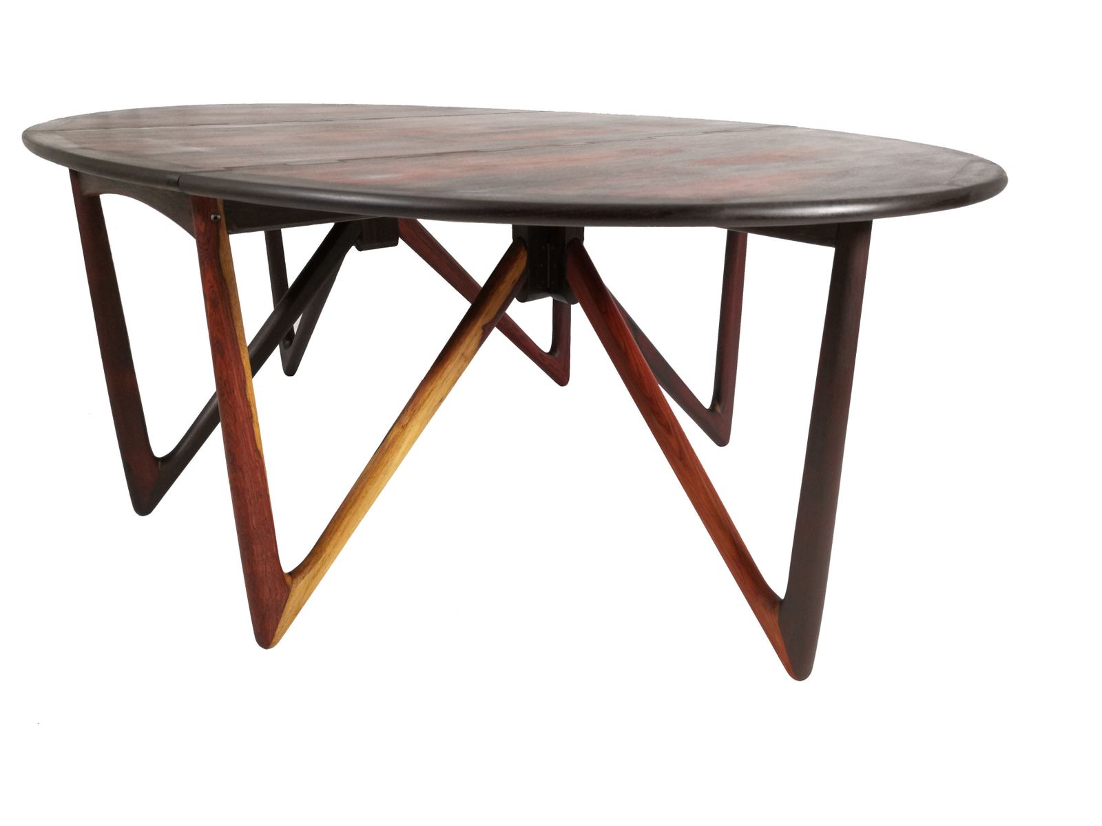 A Mid Century Rosewood Drop Leaf Dining Table By Kurt østervig For Jason Møbler photo 7350.0