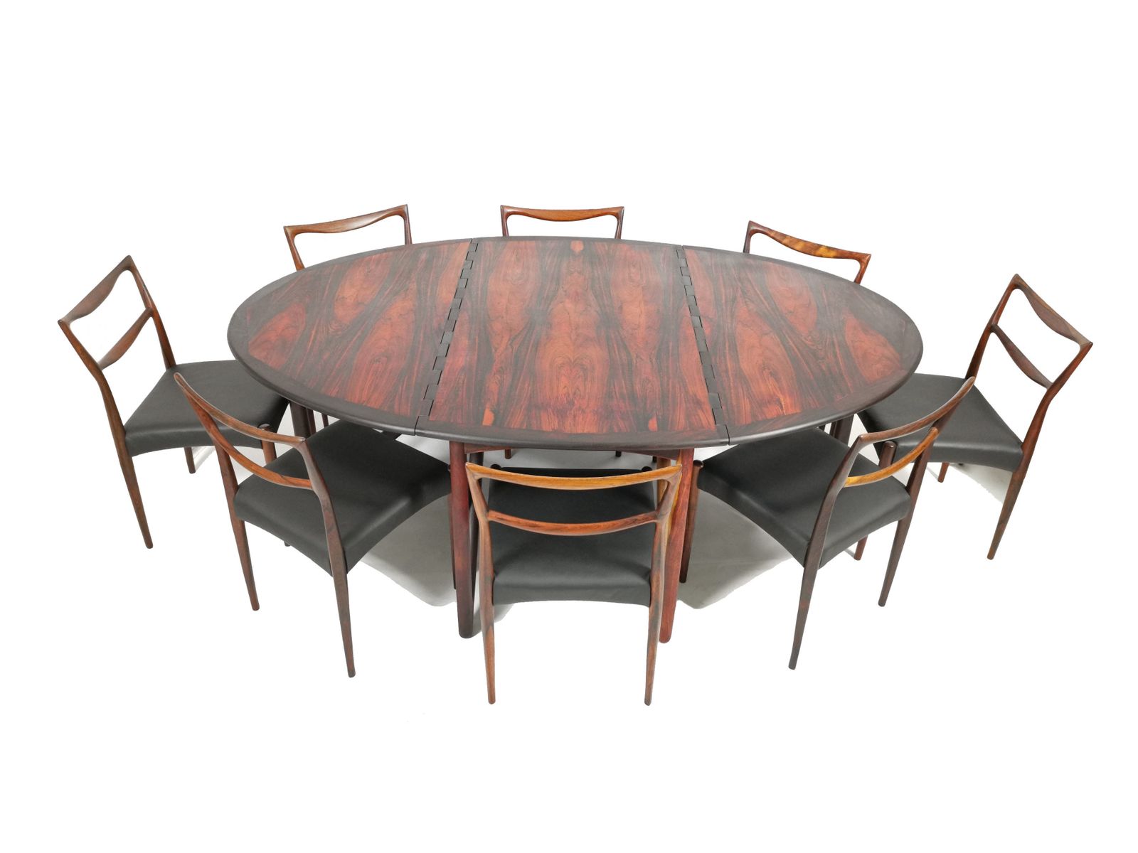 A Mid Century Rosewood Drop Leaf Dining Table By Kurt østervig For Jason Møbler photo vintage