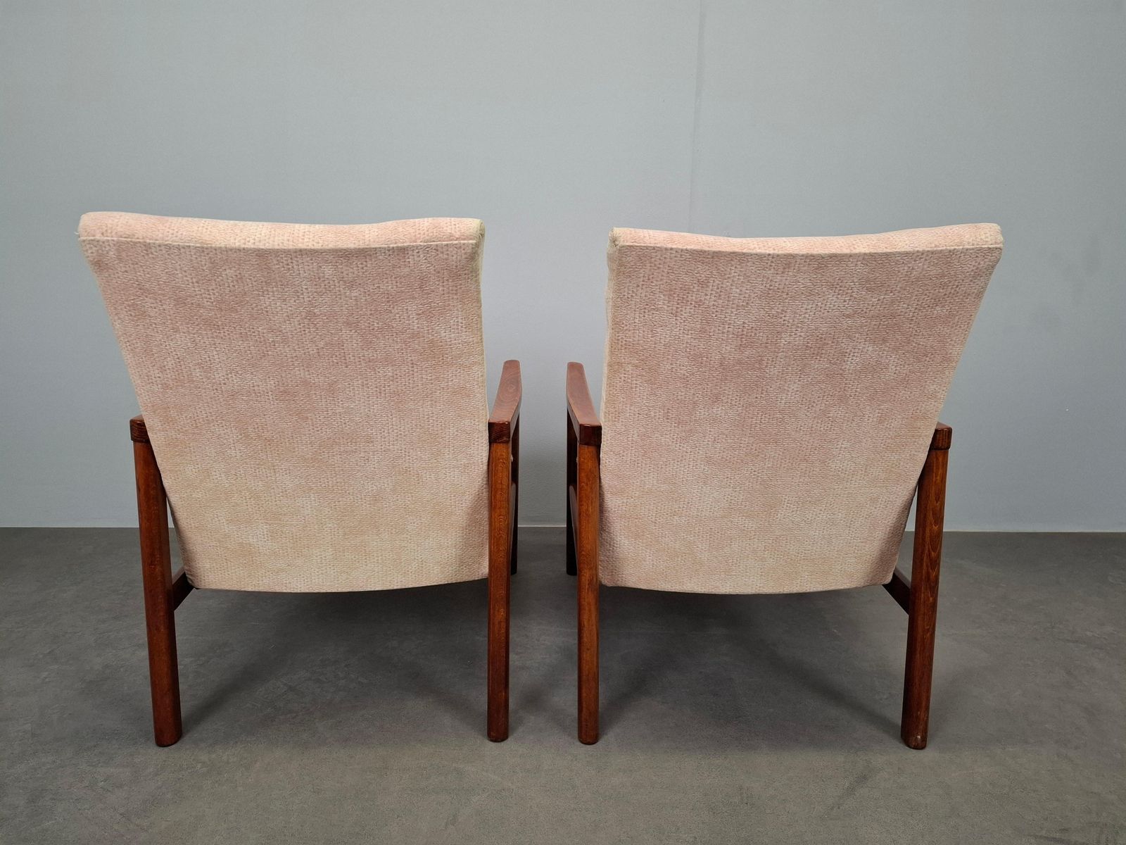 Pair Of Ton Mid Century Modern Armchairs, Czechoslovakia, 1970s photo buy